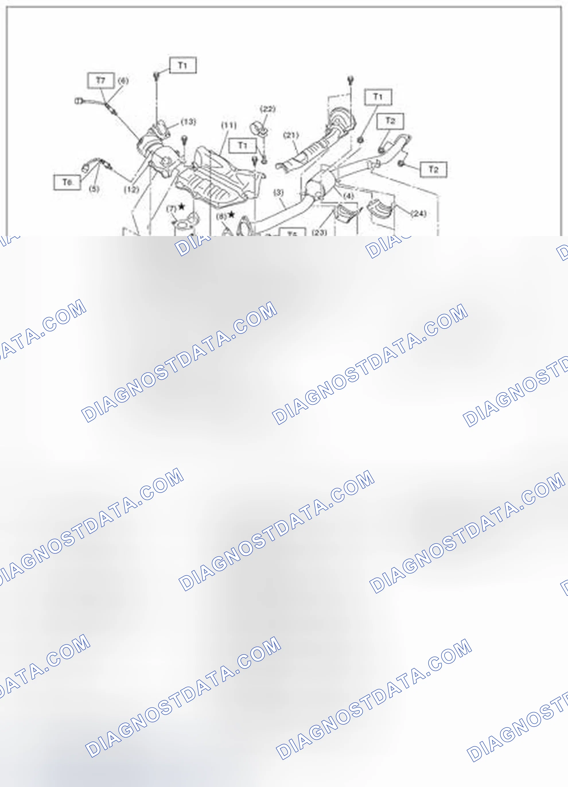 Scheme 4: FRONT EXHAUST PIPE AND CENTER EXHAUST PIPE