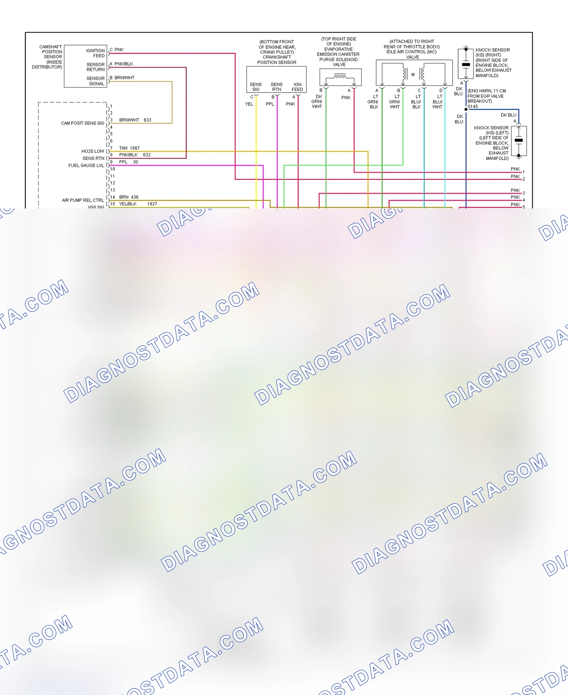 Scheme 97: PCM Wiring Diagram (Pickup - 7.4L - 1 Of 4)
