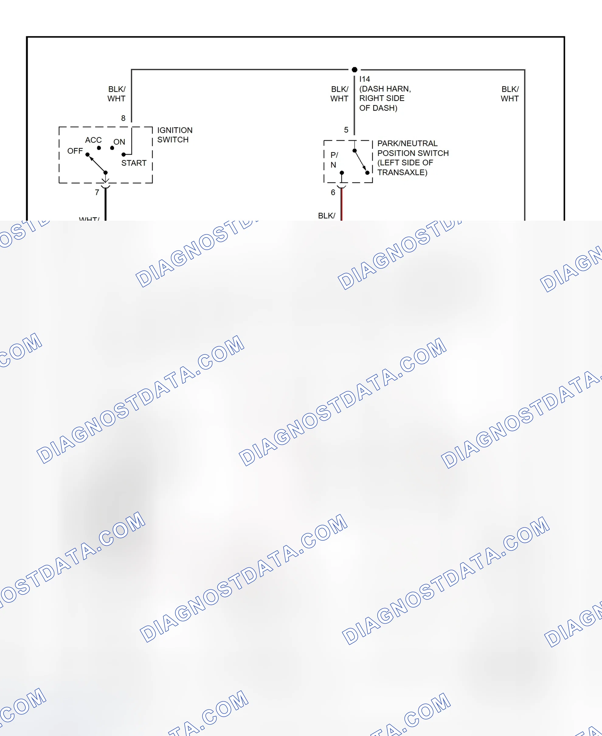 Fig. 18: Starting System Wiring Diagram (Avalon)