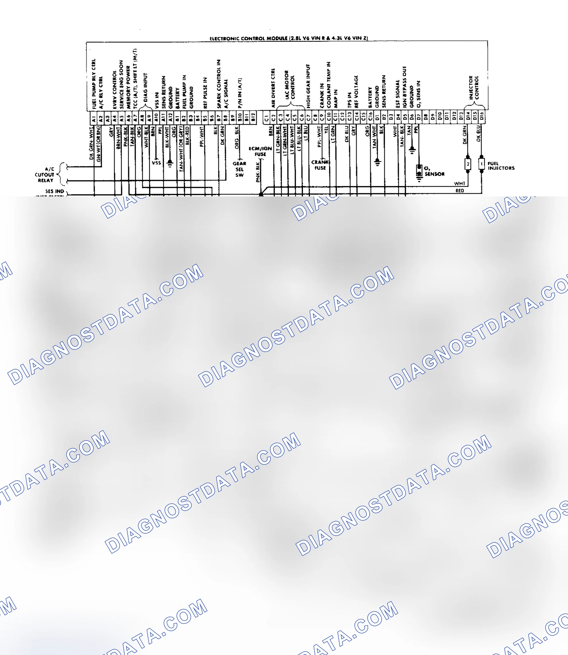 Scheme 179: "S/T" Series (2.8L & 4.3L) Wiring Diagram