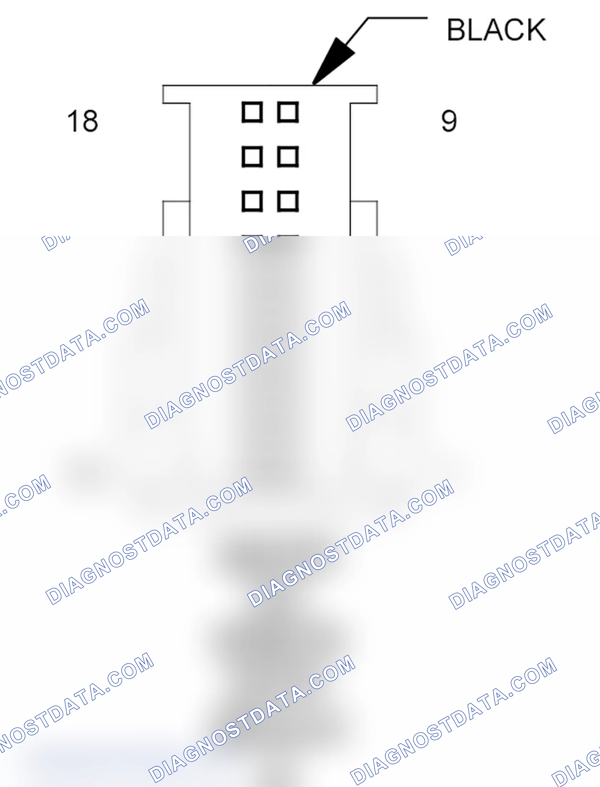 Scheme 227: Sentry Key Remote Entry Module Connector End View (C1)