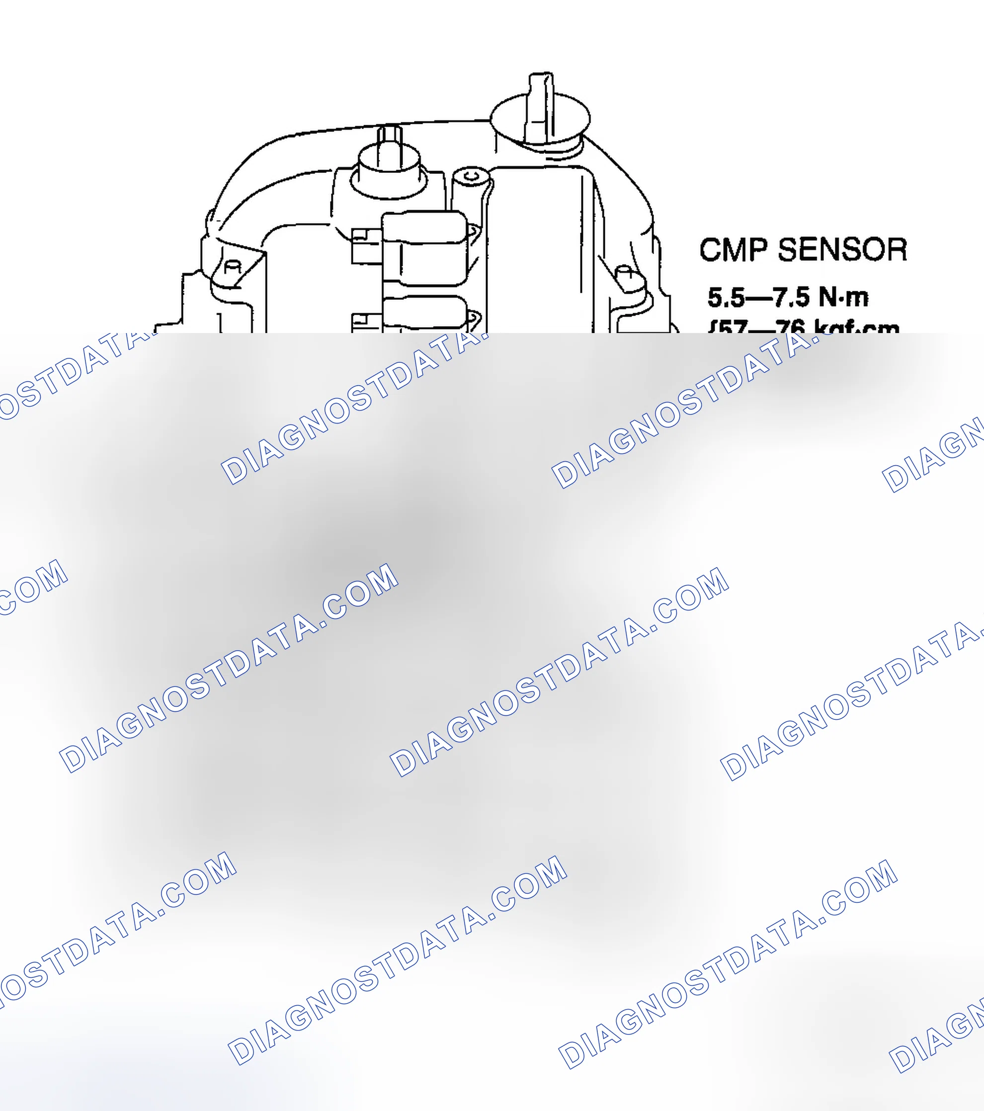 Scheme 192: CAMSHAFT POSITION (CMP) SENSOR REMOVAL/INSTALLATION [L3 WITH TC]