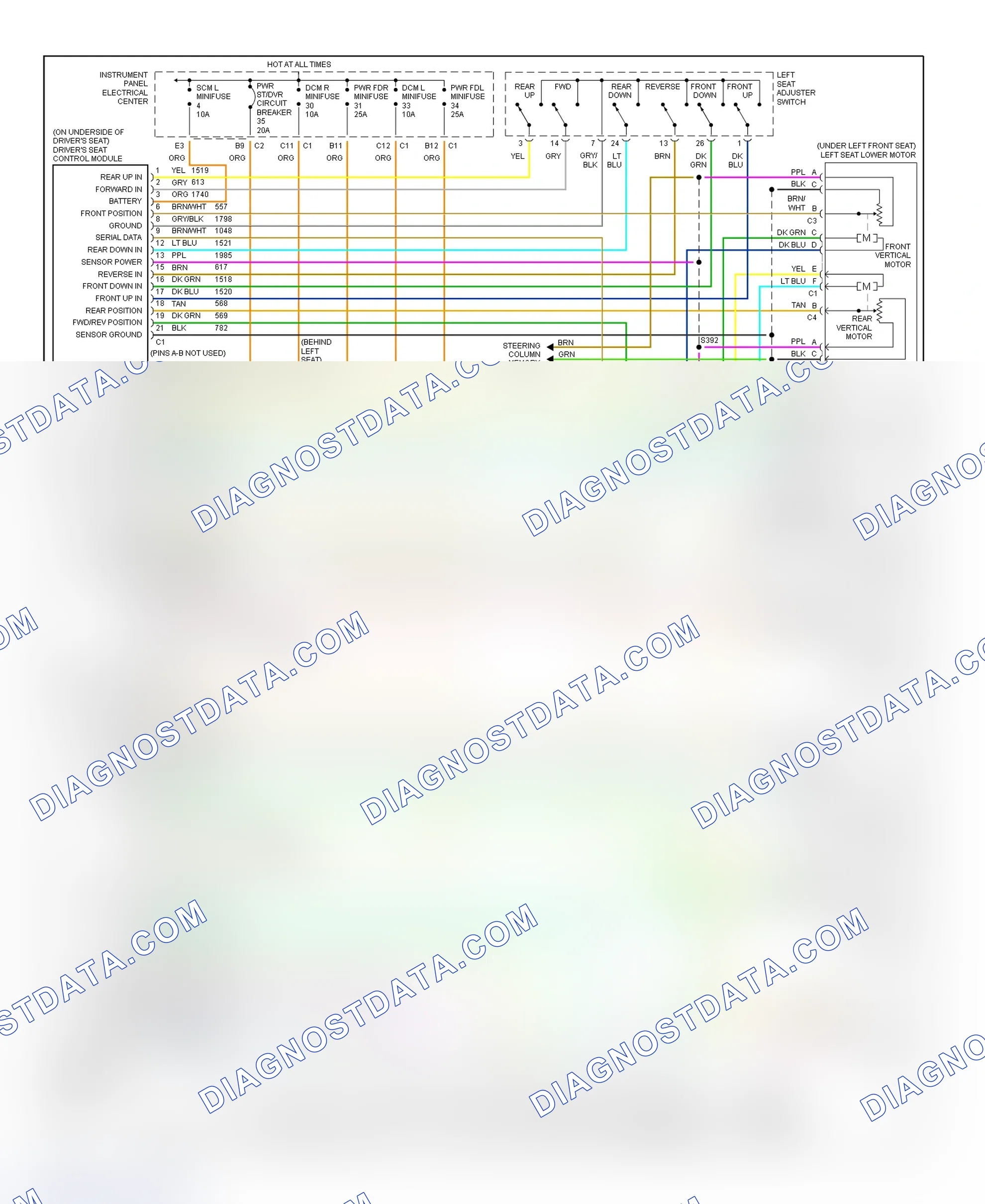 Scheme 6: Memory System Wiring Diagram (Corvette)