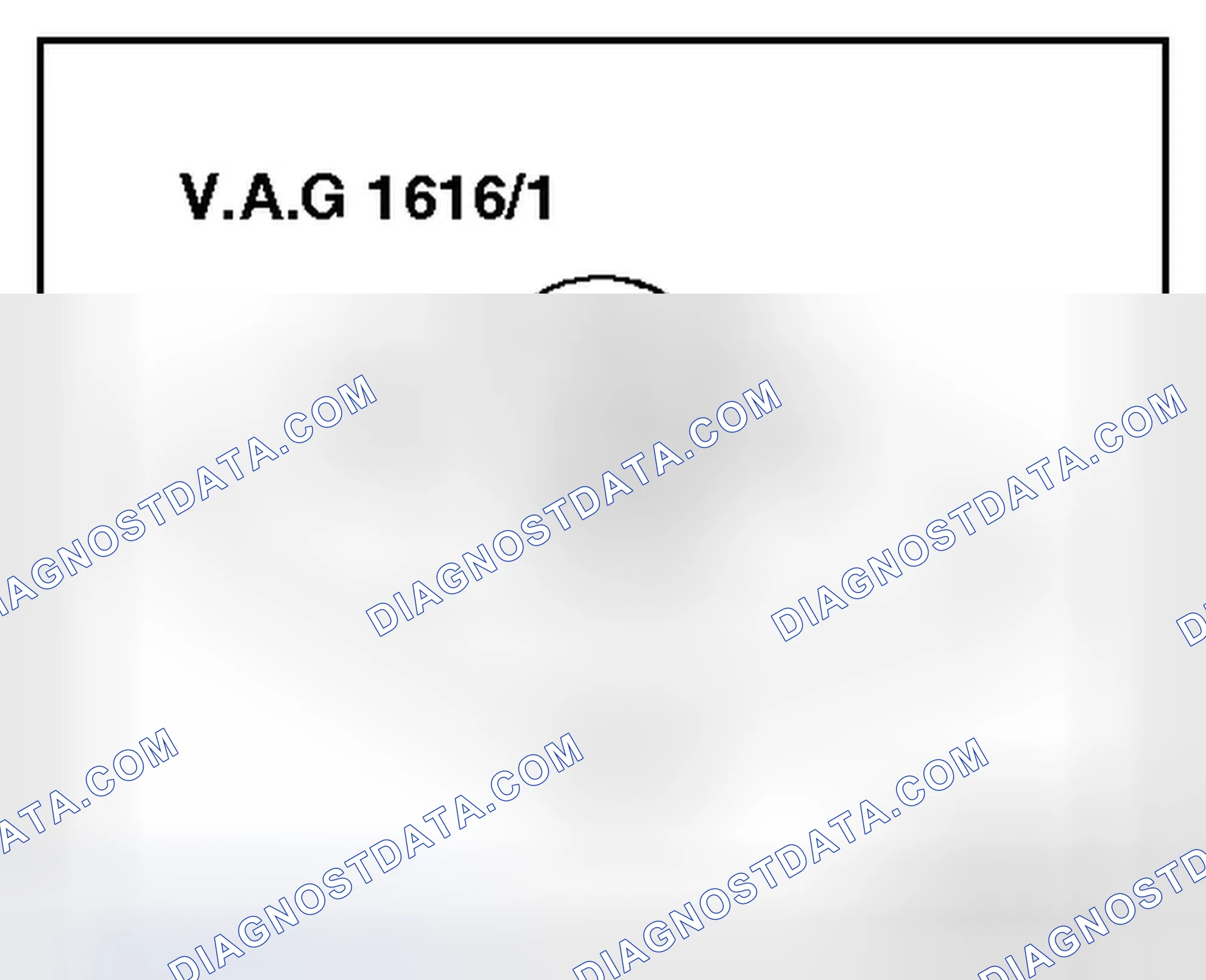 Scheme 61: Puller -V.A.G 1616/1- (for Sanden A/C compressors)