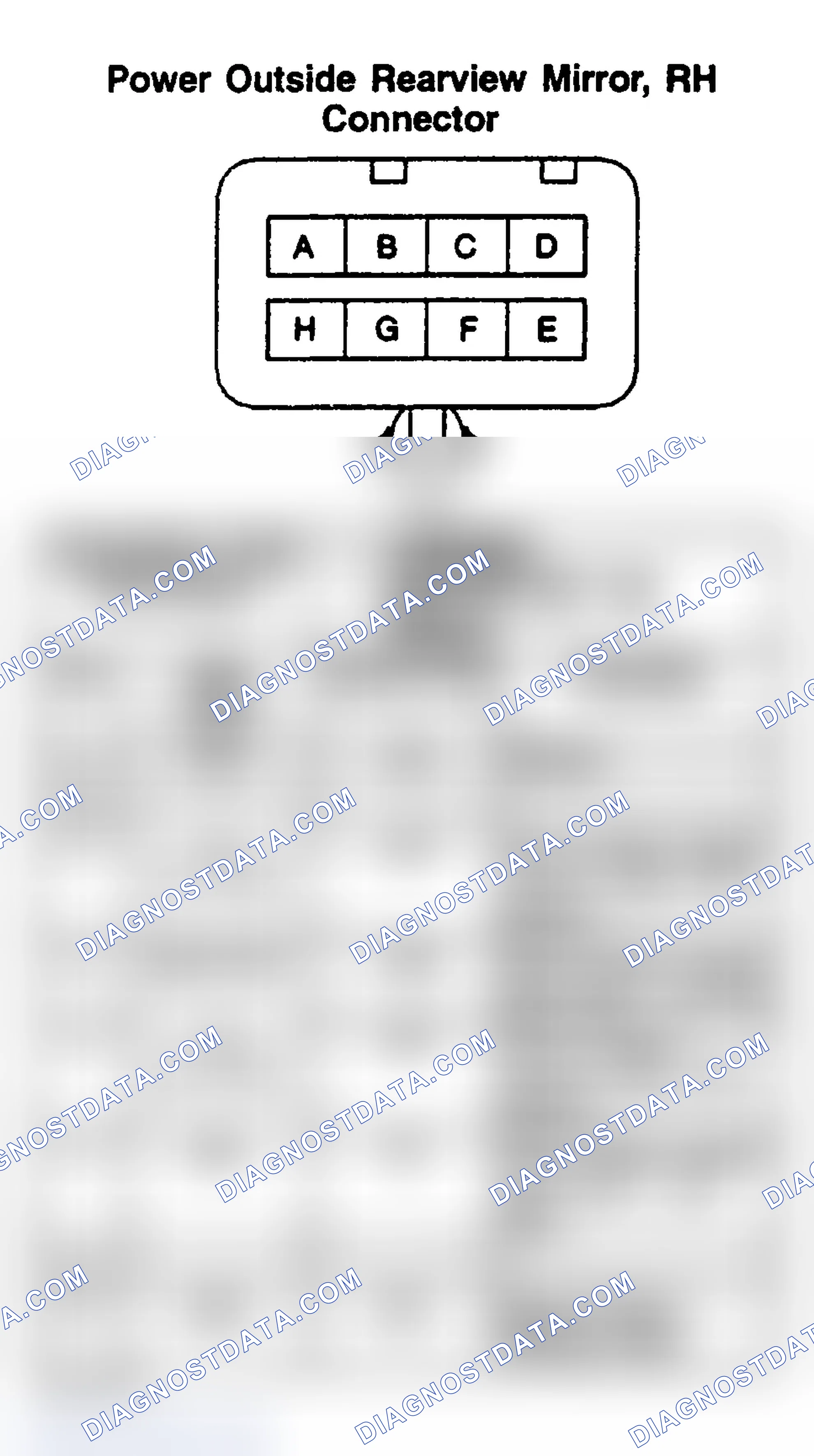 Scheme 220: POWER OUTSIDE REARVIEW MIRROR (RH)