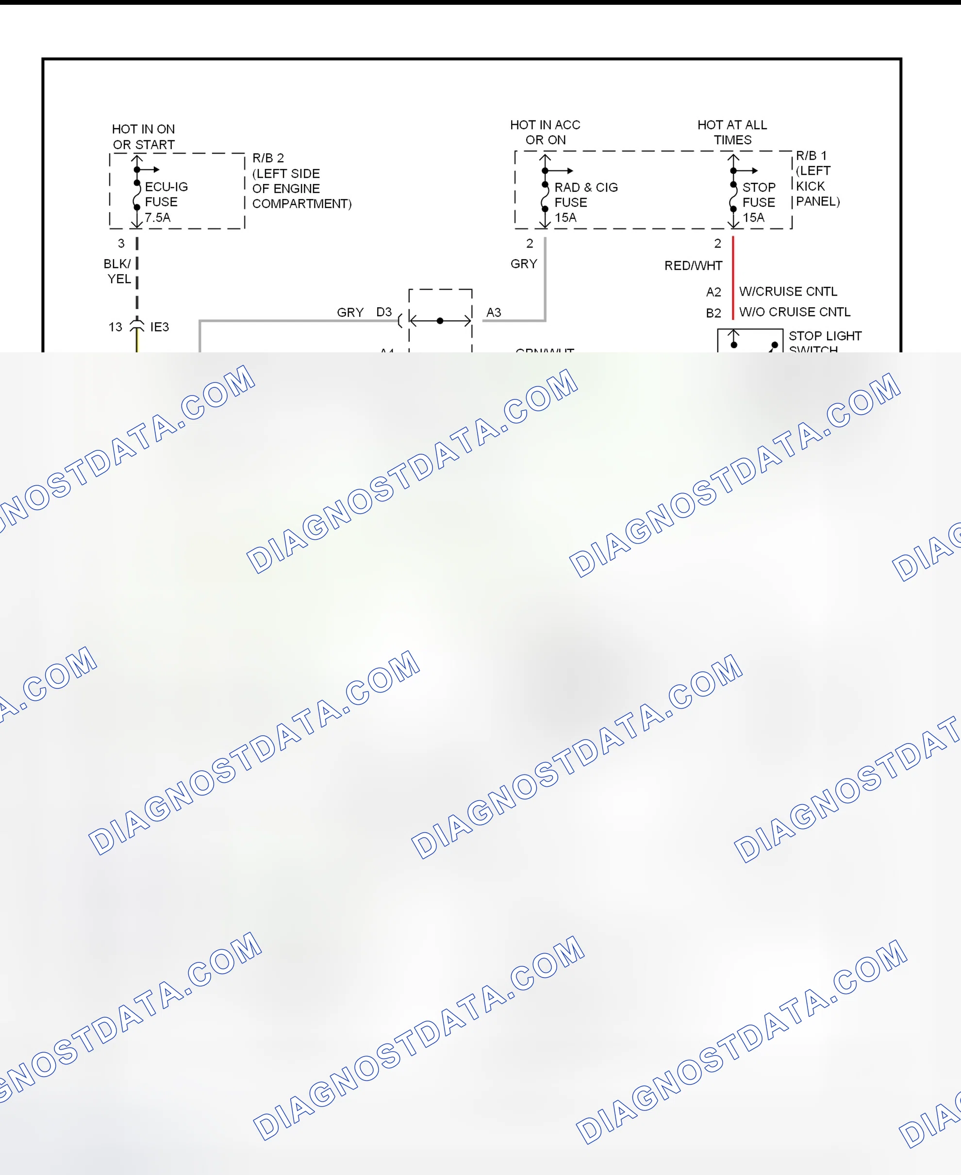Scheme 15: Shift Interlock System Wiring Diagram (1995 MR2)