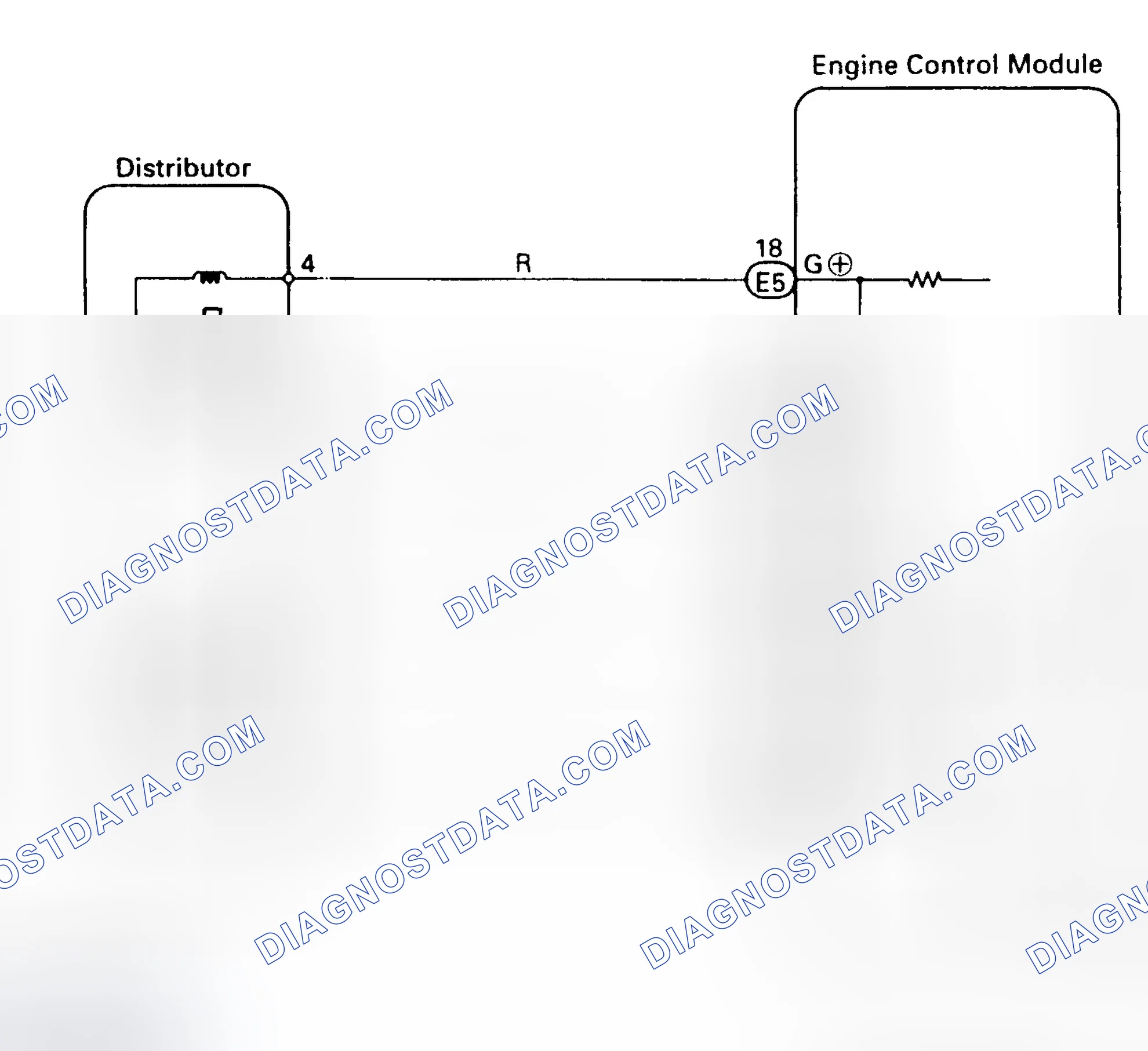 Scheme 125: DTC 12 - RPM SIGNAL (EXCEPT CALIF.)