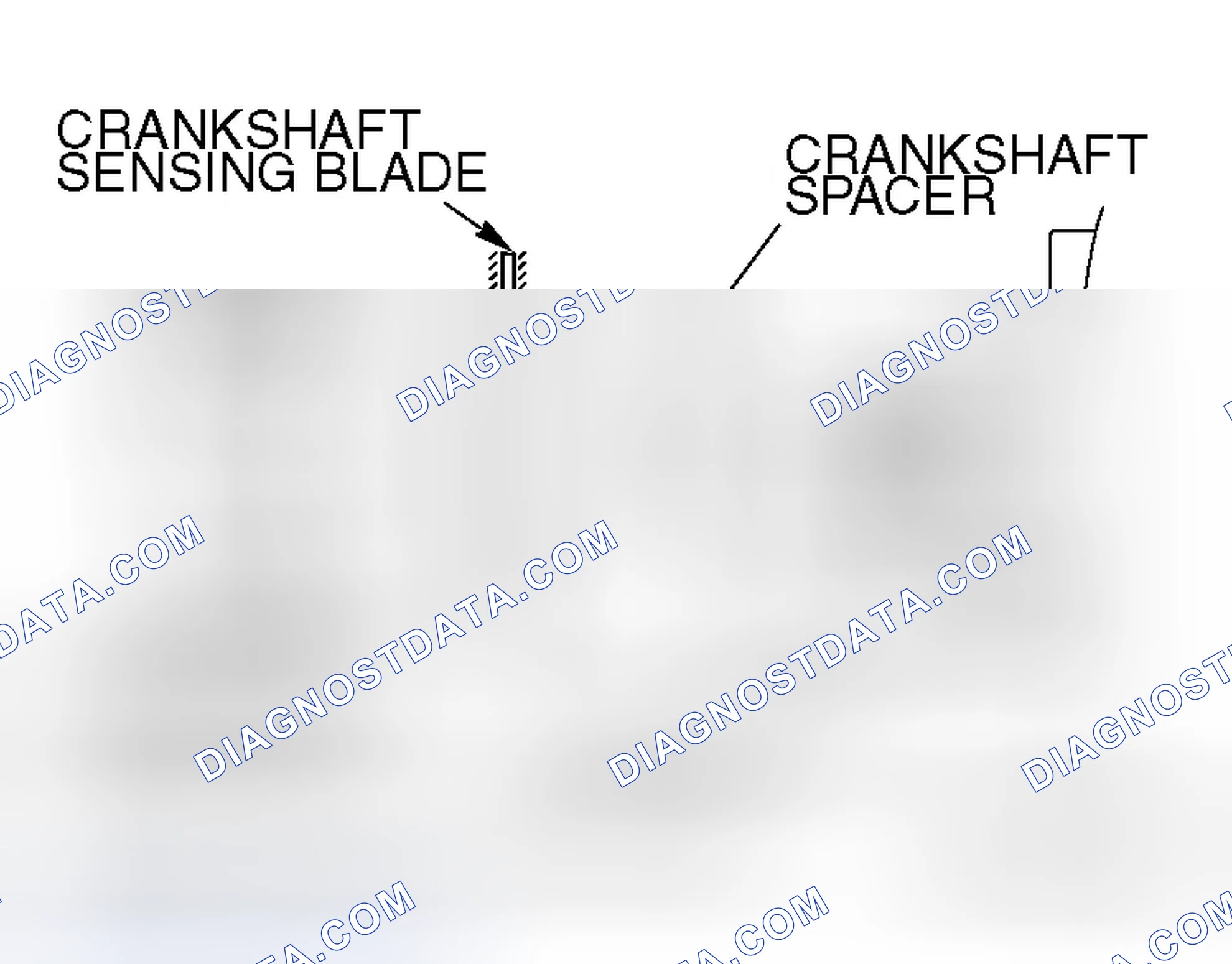 Scheme 214: >> B << CRANKSHAFT SPACER/CRANKSHAFT SENSING BLADE/CRANKSHAFT SPROCKET INSTALLATION