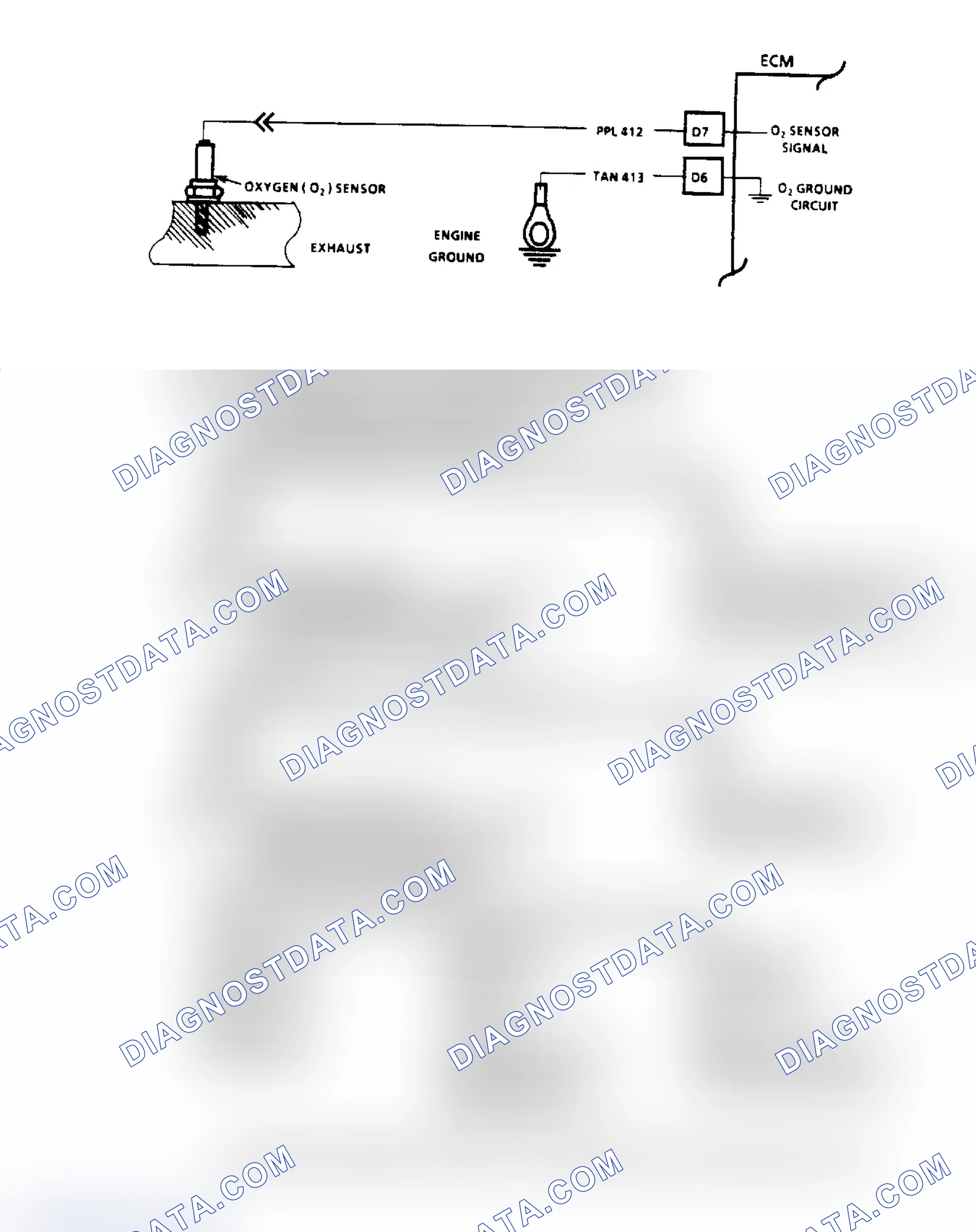 Scheme 68: Code 13, Oxygen Sensor Circuit Flow Chart & Schematic