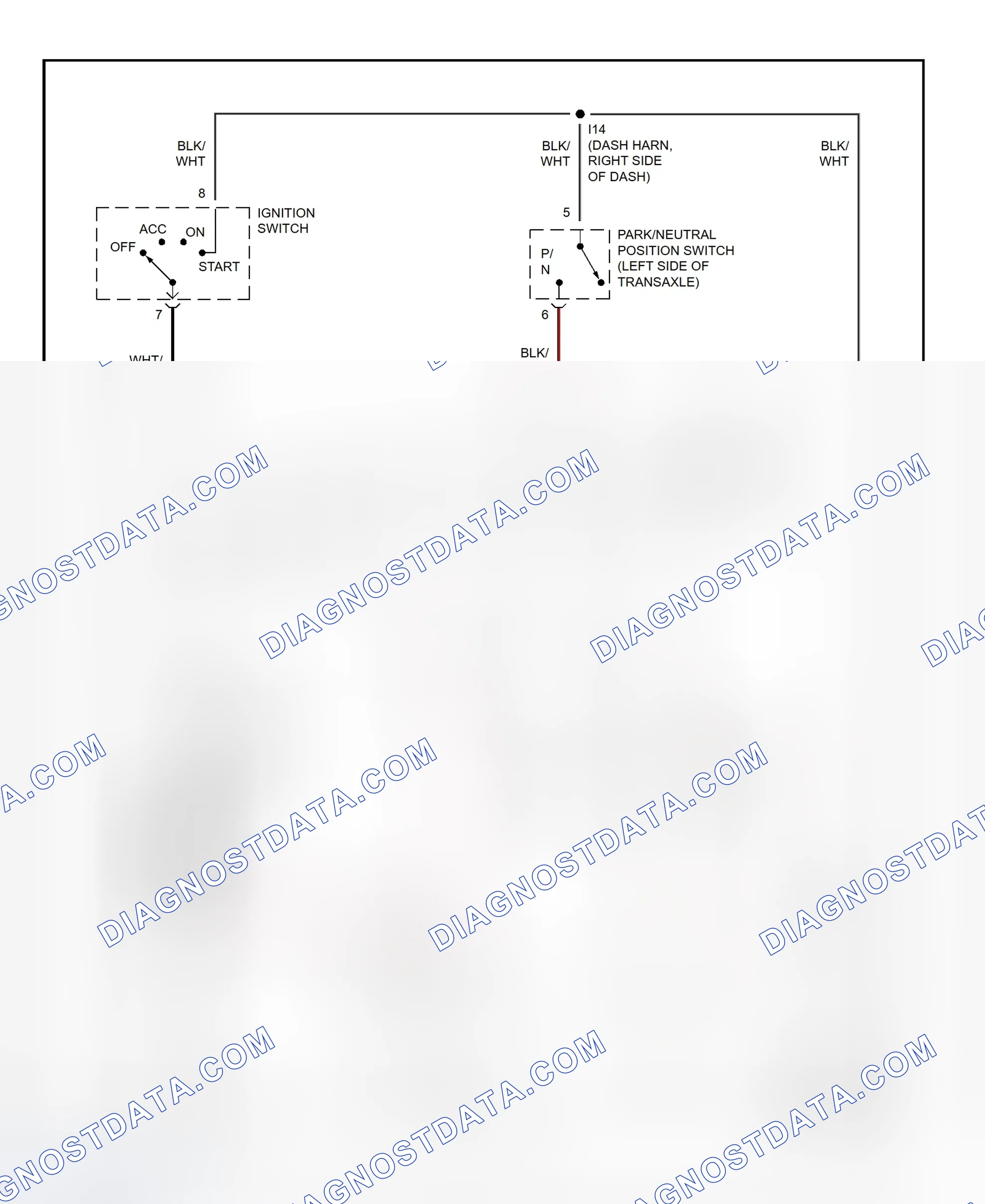 Fig. 19: Starting System Wiring Diagram (Avalon)