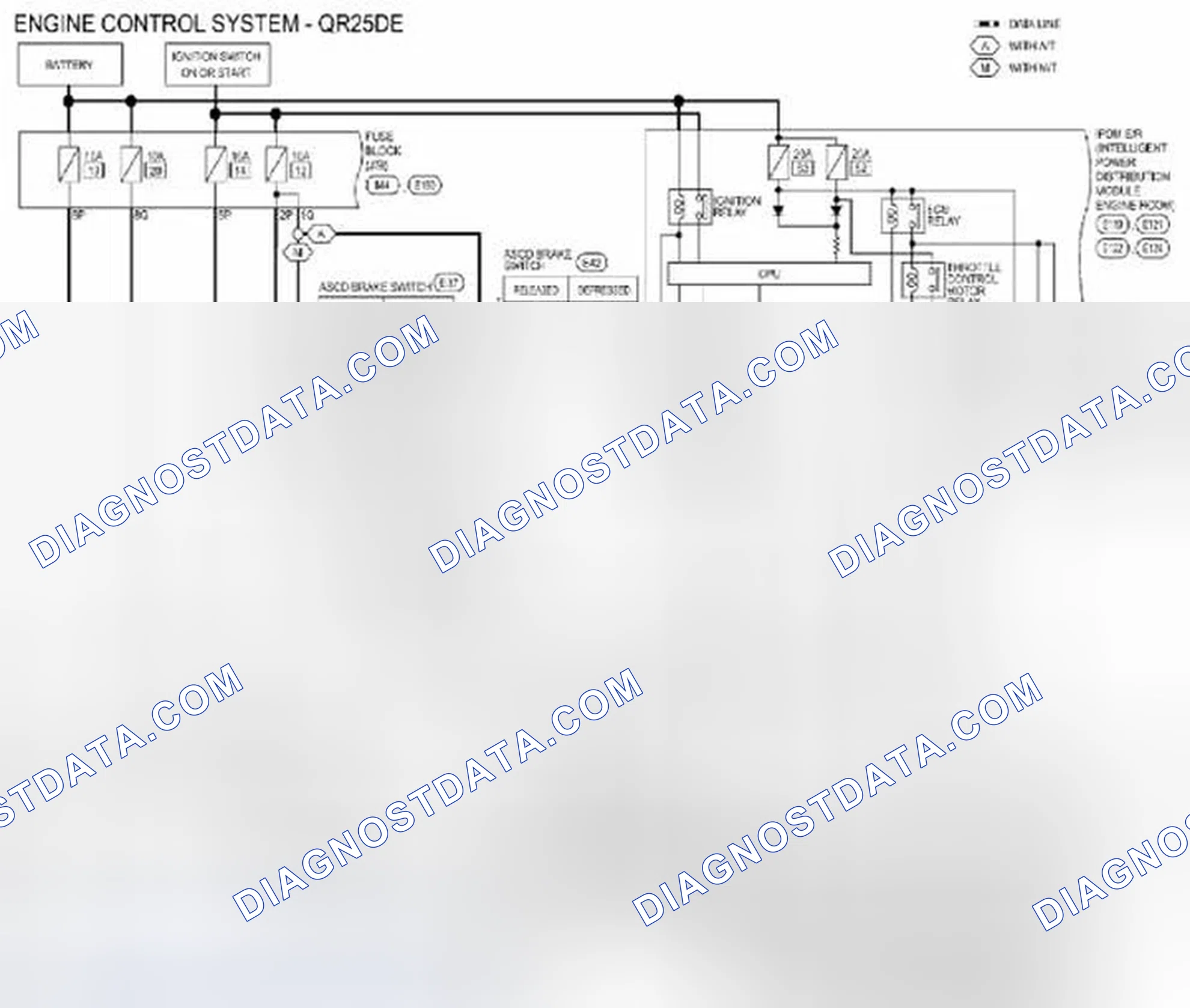 Scheme 62: Engine Control System: Wiring Diagram [QR25DE]