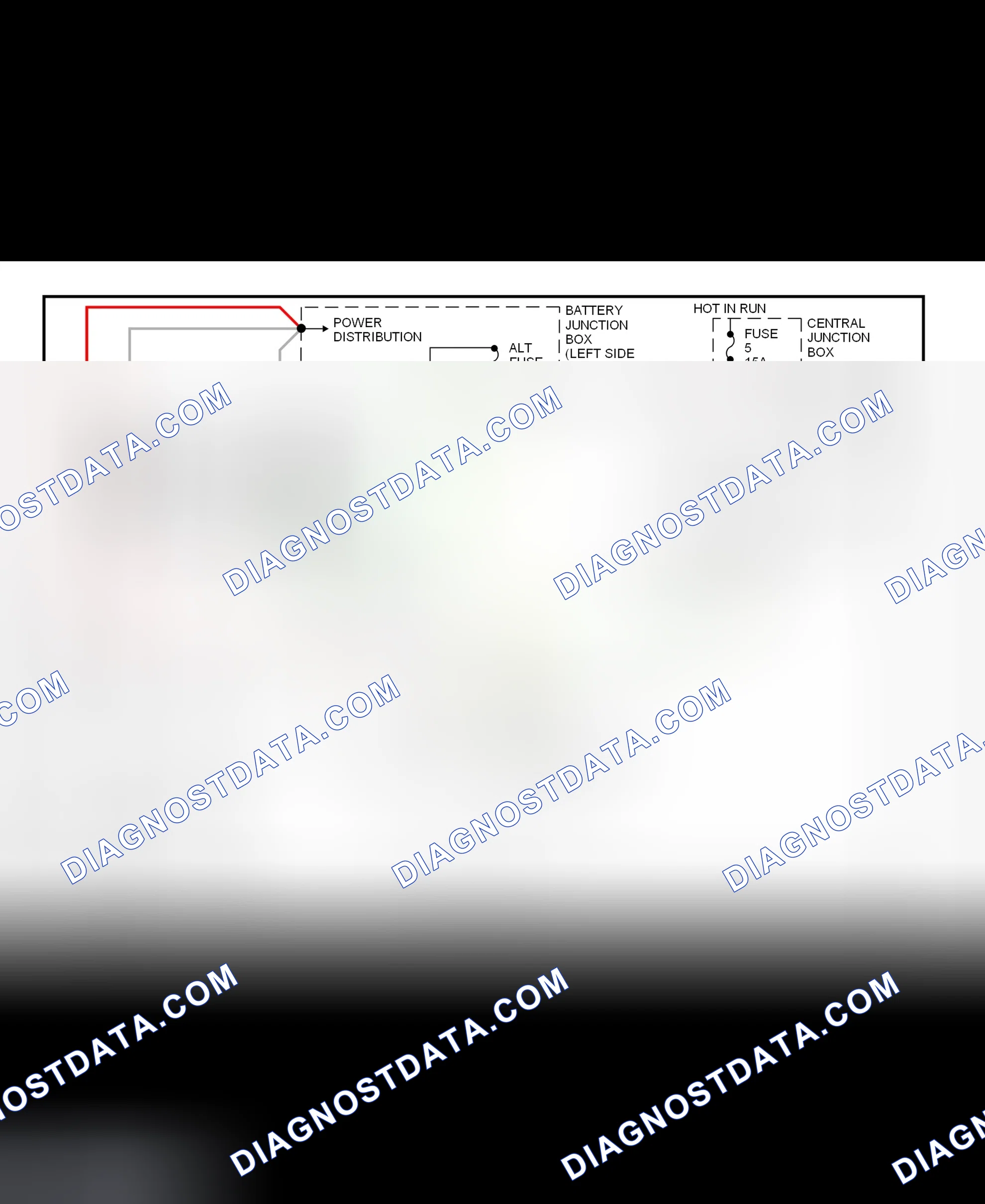Scheme 1: Charging System Wiring Diagram (Mustang)