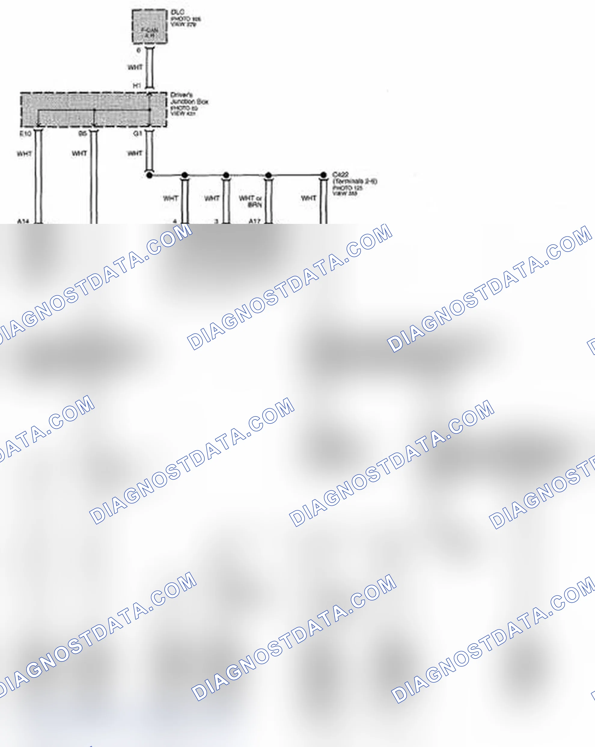 Scheme 189: F-CAN Communication Line Circuit Diagram - High (Page 50-4)