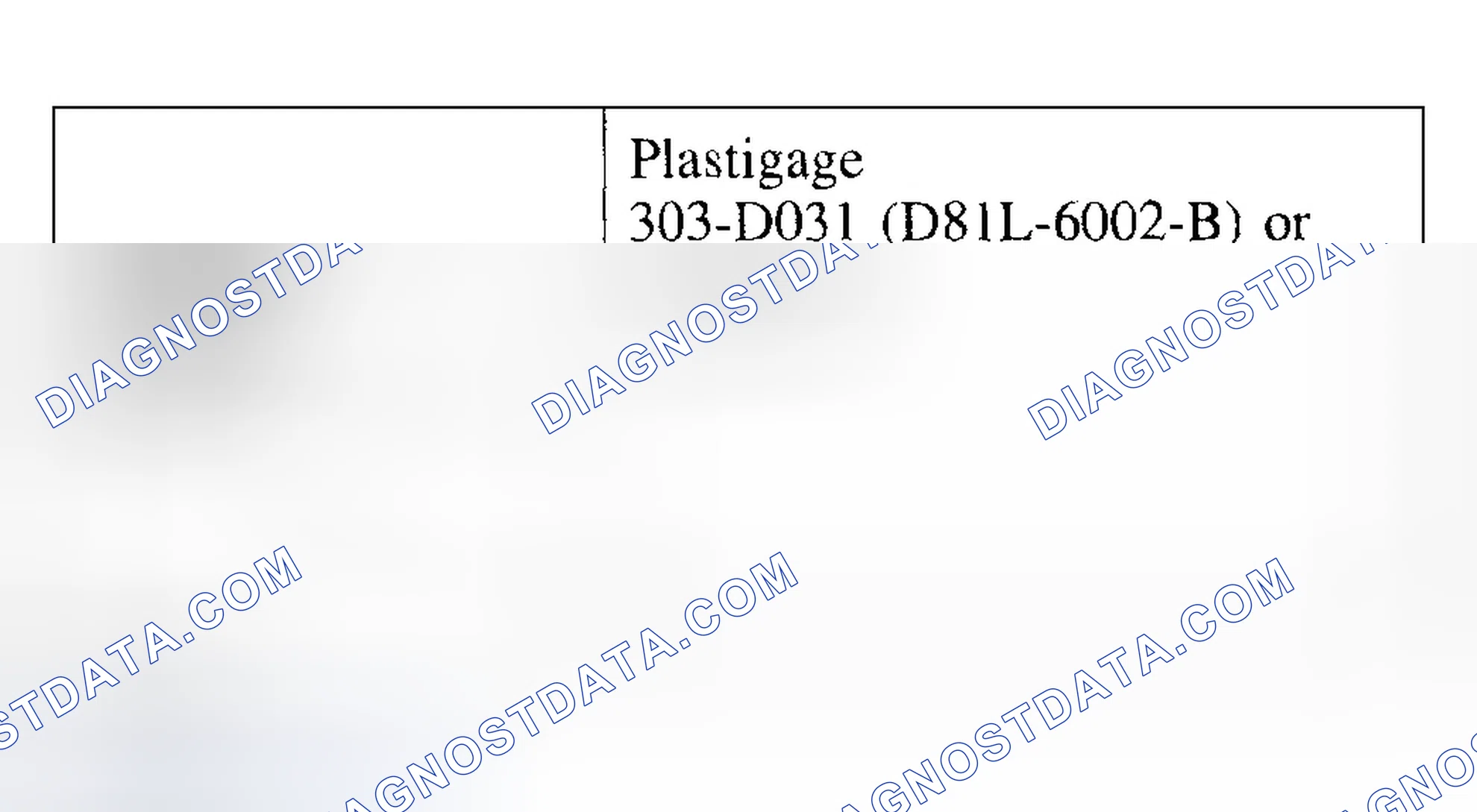 Scheme 343: Crankshaft Main Bearing Journal Clearance