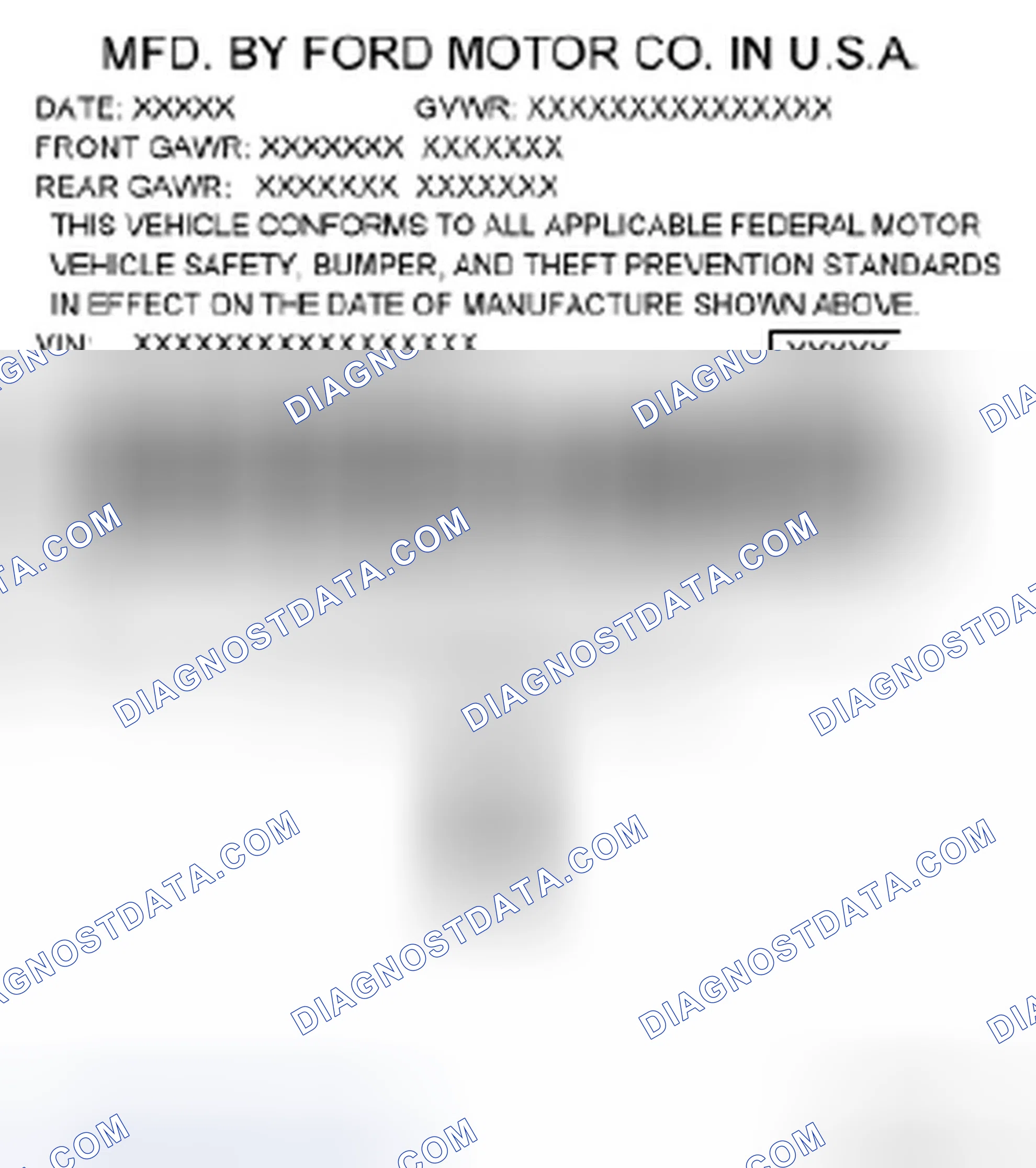 Scheme 1: Vehicle Certification (VC) Label Example