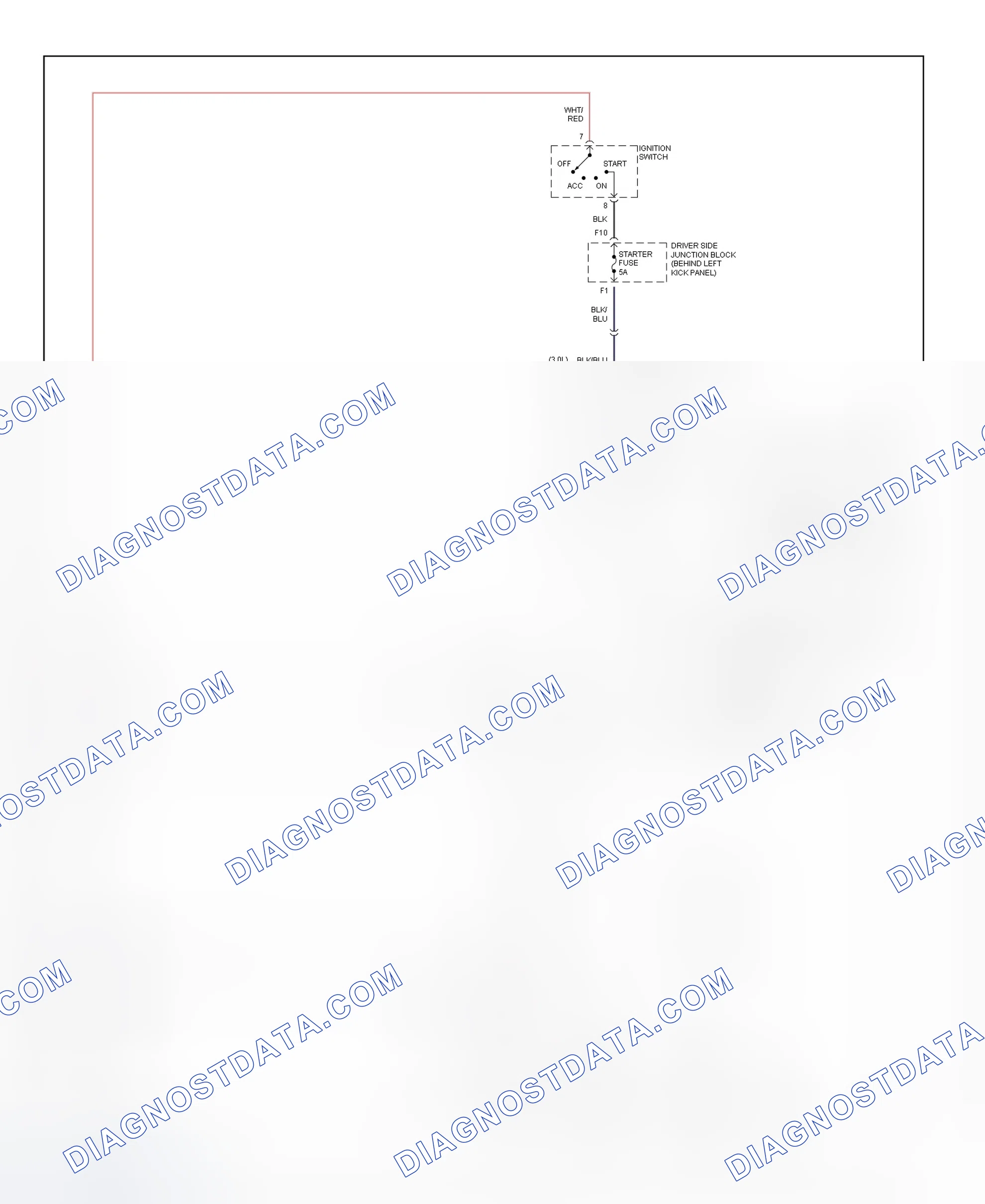 Scheme 14: Starting System Wiring Diagram (GS300 & GS430)