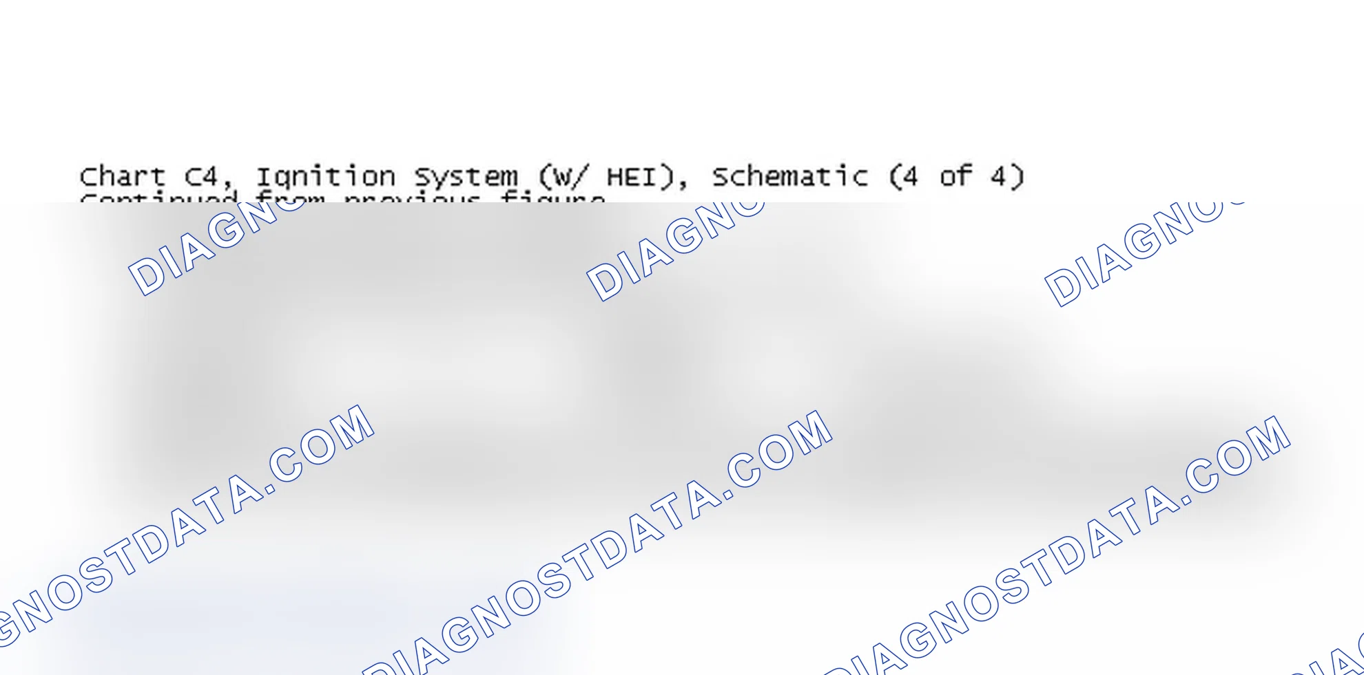 Scheme 231: Chart C4, Ignition System (W/ HEI) (4 of 4)