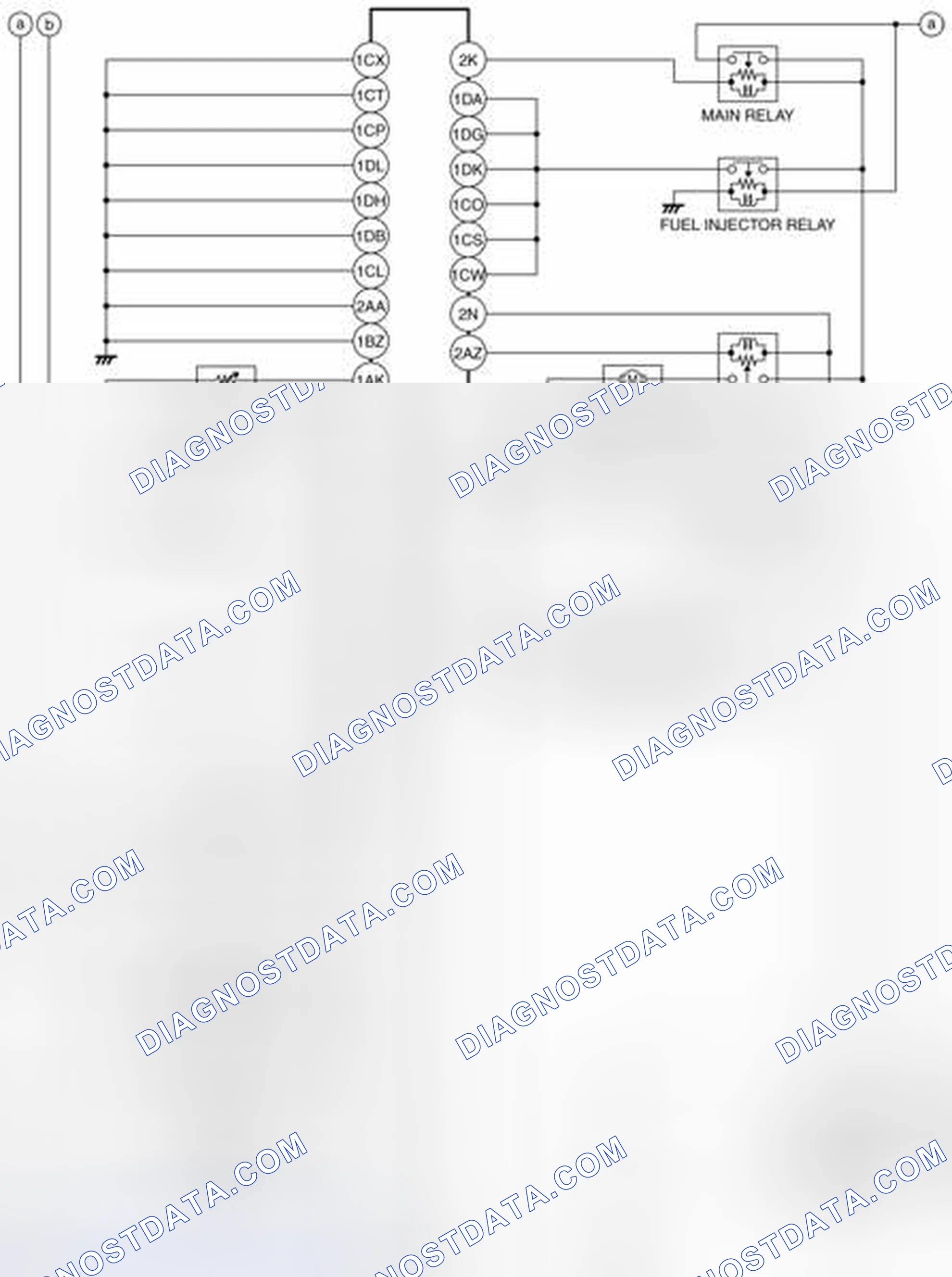 Scheme 124: Engine Control System Wiring Diagram (1 Of 3)