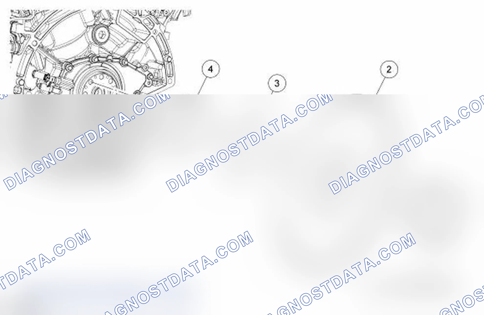 Scheme 25: Lower End Components - Exploded View, Flexplate and Crankshaft Rear Seal