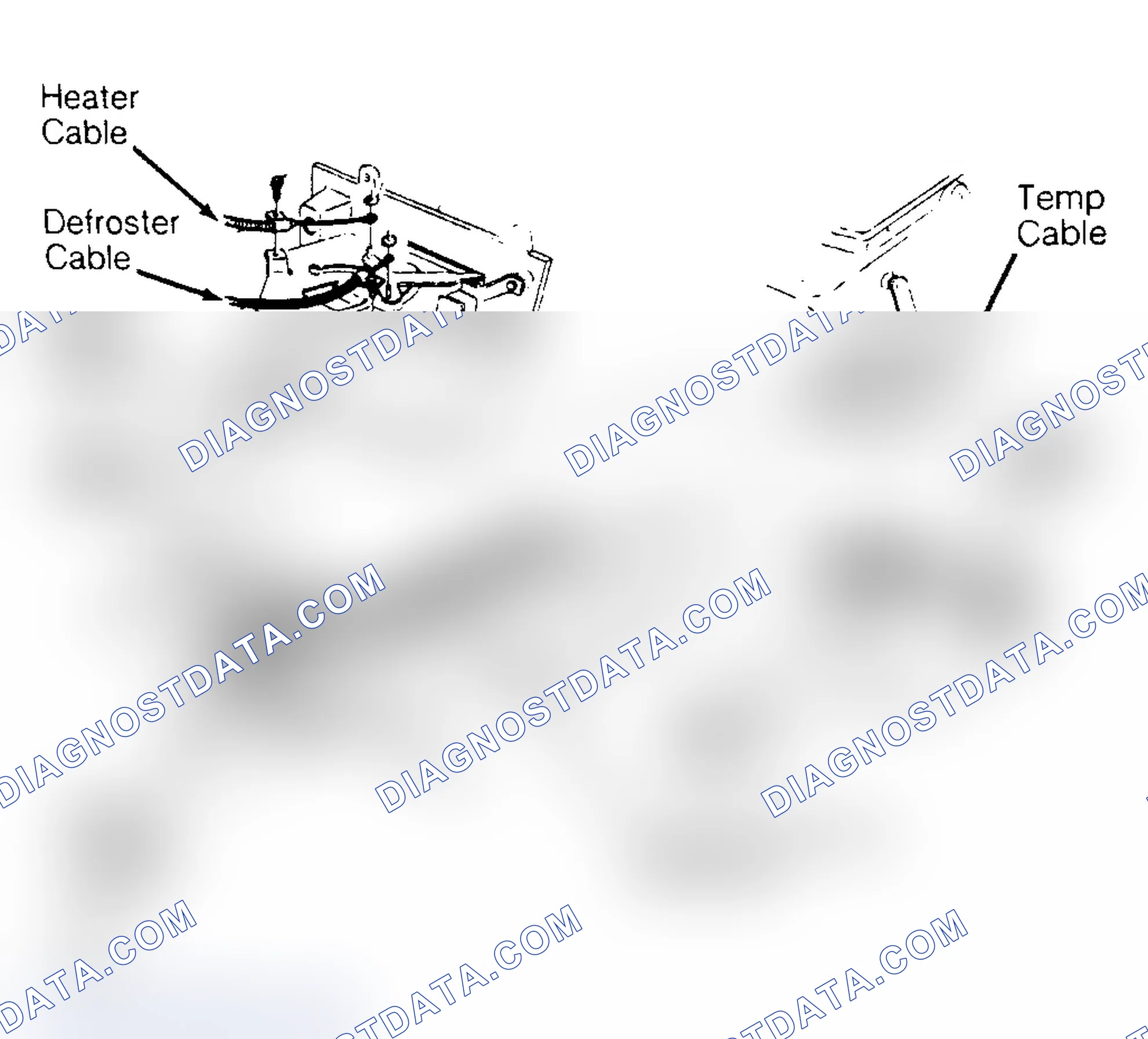 Scheme 2: Control Cable Routing (Blazer and Pickup Models)