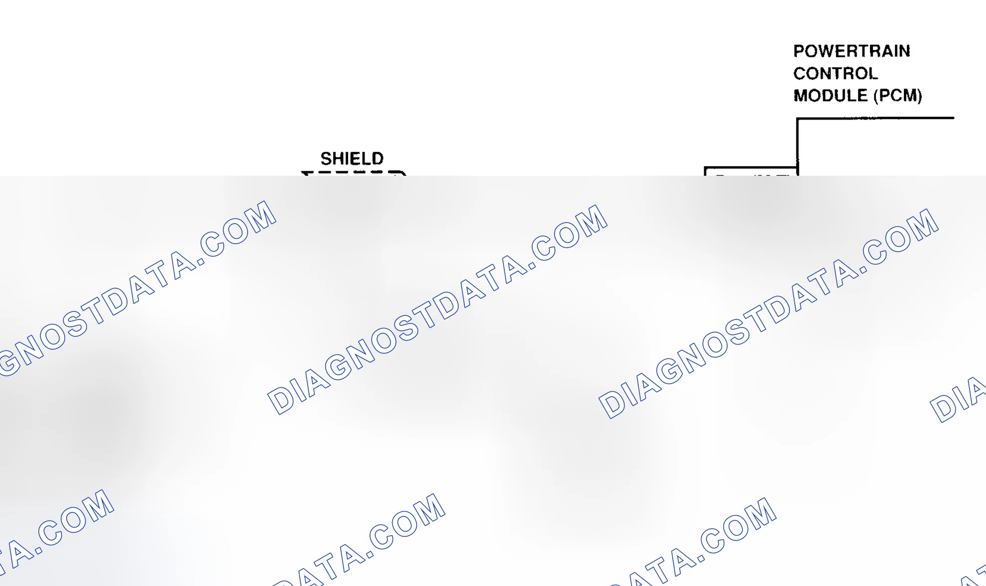 Scheme 87: CODE 52 - Schematic (Prizm LSi) Knock Sensor, Open Or Shorted Circuit