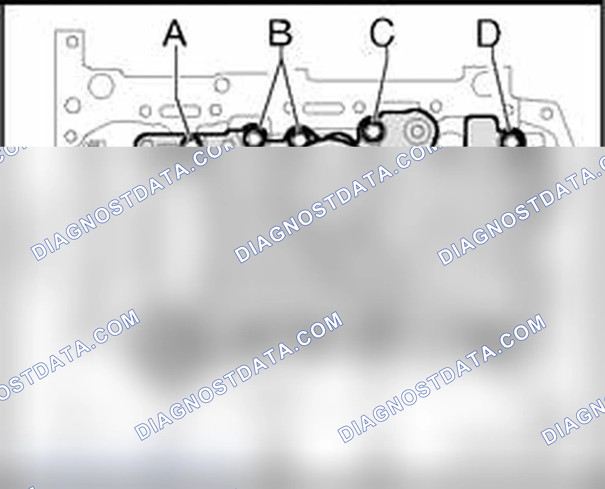 Scheme 606: Bolt allocation for balance shaft housing
