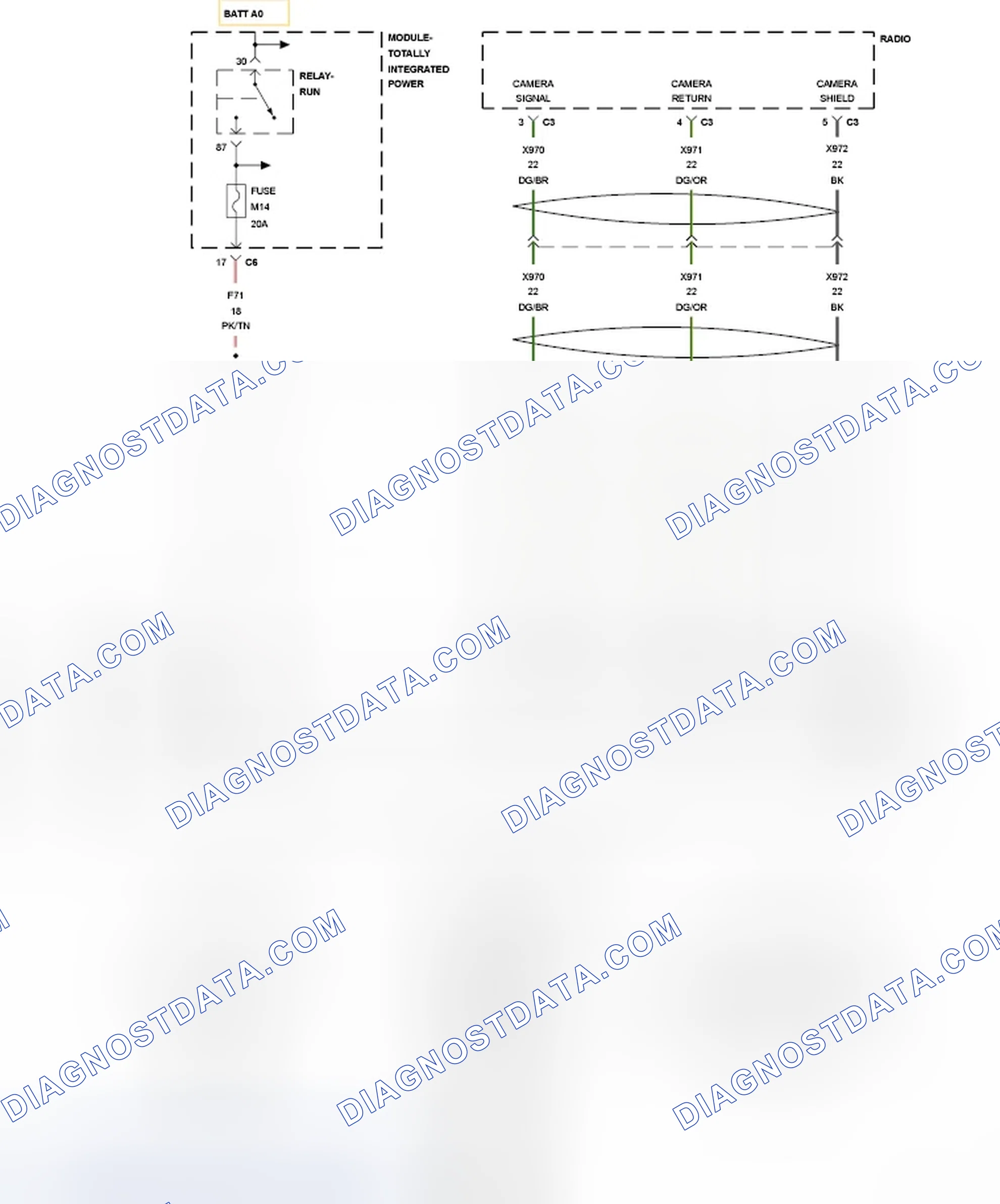 Scheme 1: DIAGNOSIS AND TESTING - REAR CAMERA INOPERATIVE