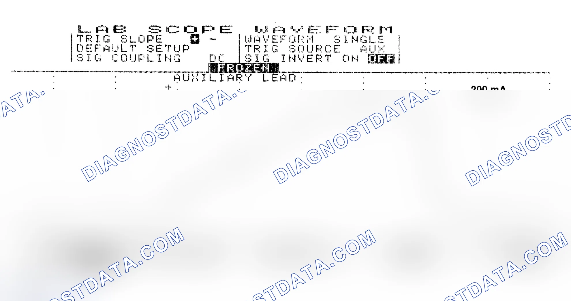 Scheme 13: Single Injector w/Normal Current Flow - Current Pattern