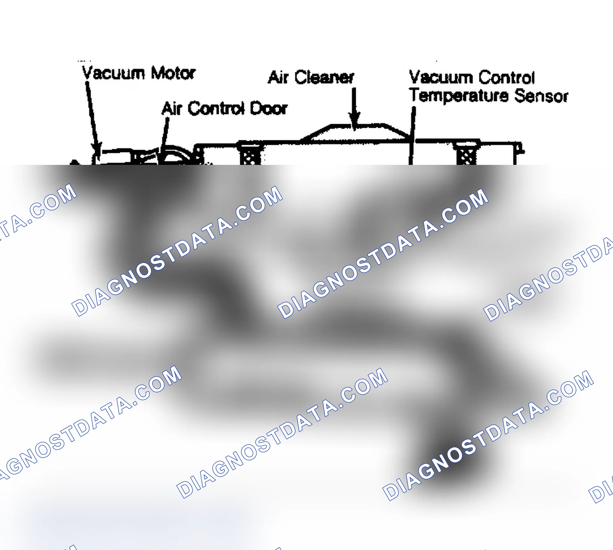 Scheme 65: Thermostatic Air Cleaner Assembly Showing Air Flow into Carburetor