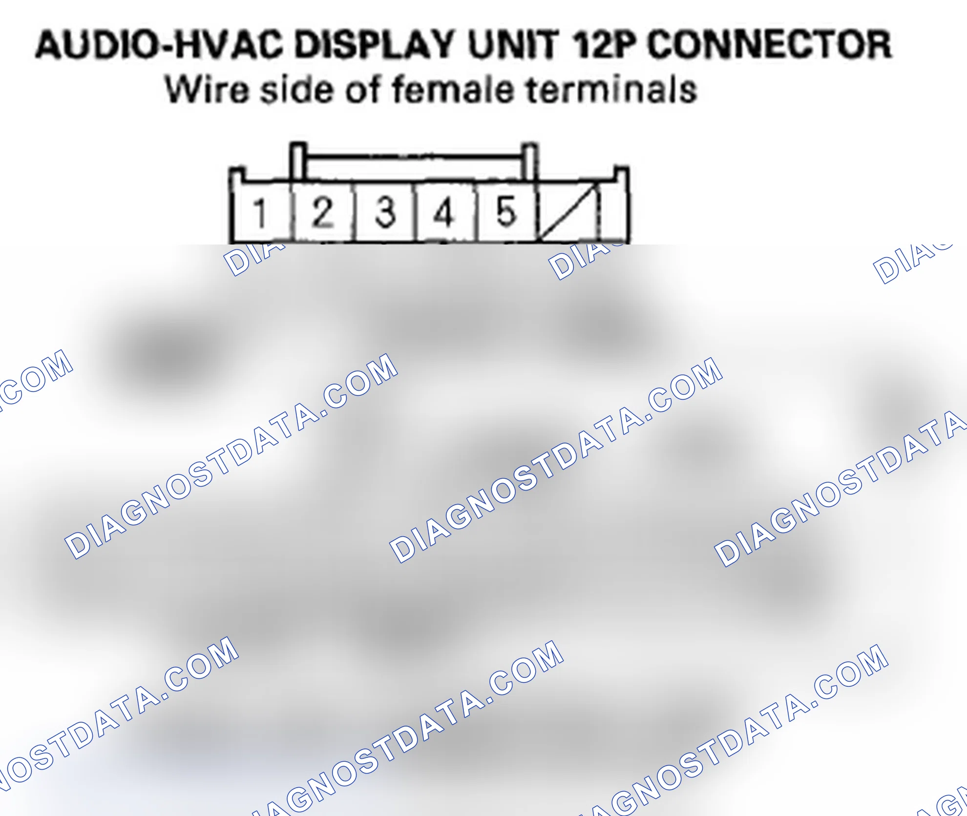 Scheme 144: Audio system information does not display on the audio-HVAC display unit (with premium audio system)
