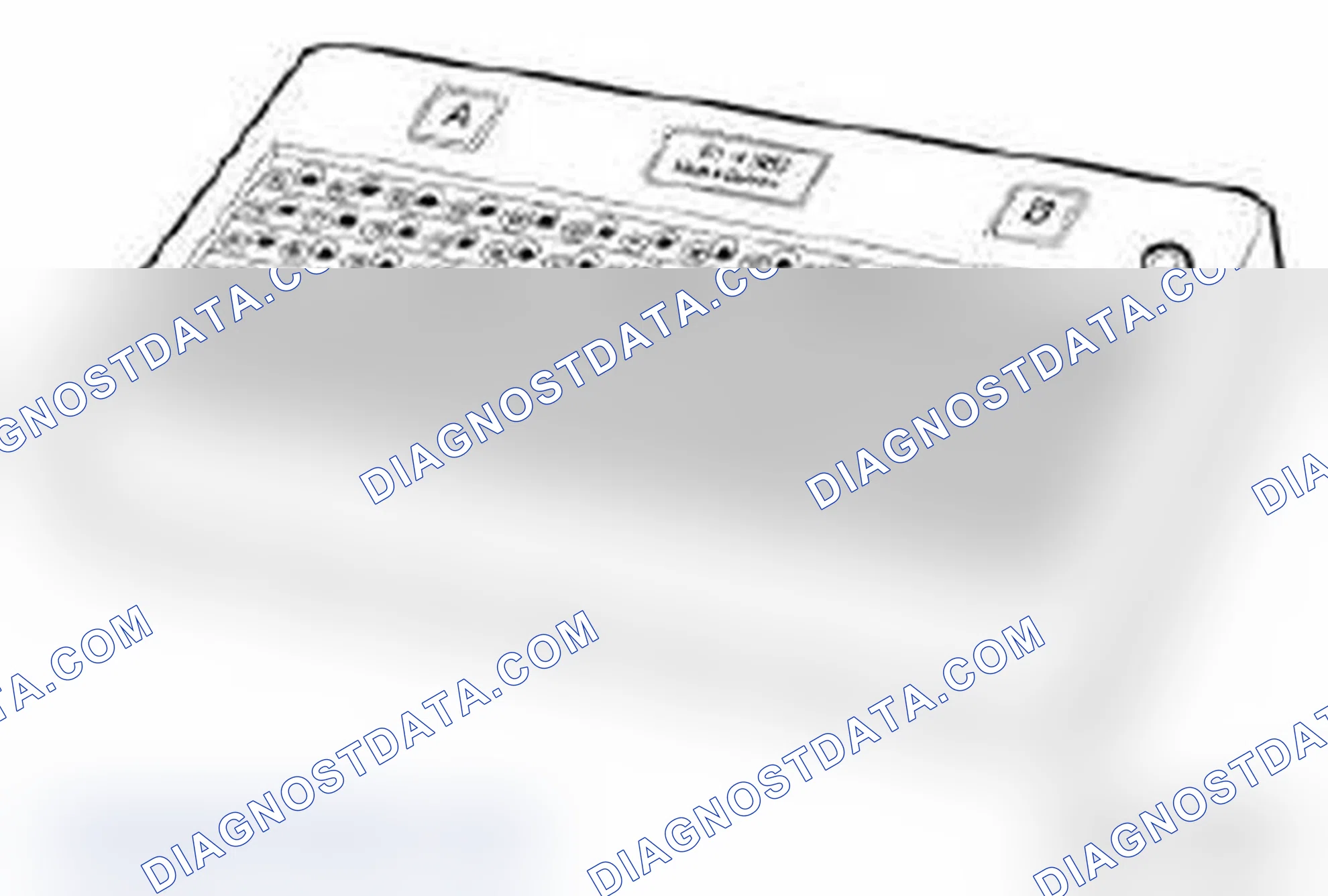 Scheme 1073: 61 4 380 Measuring box, 105-pin, complete
