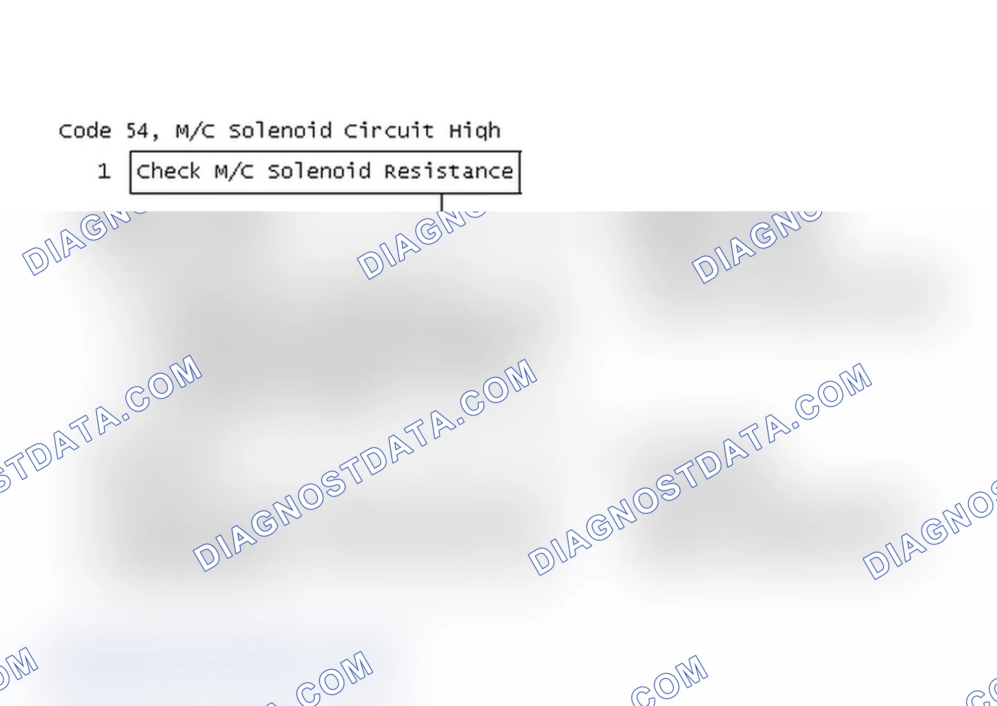 Scheme 149: Code 54, M/C Solenoid Circuit High