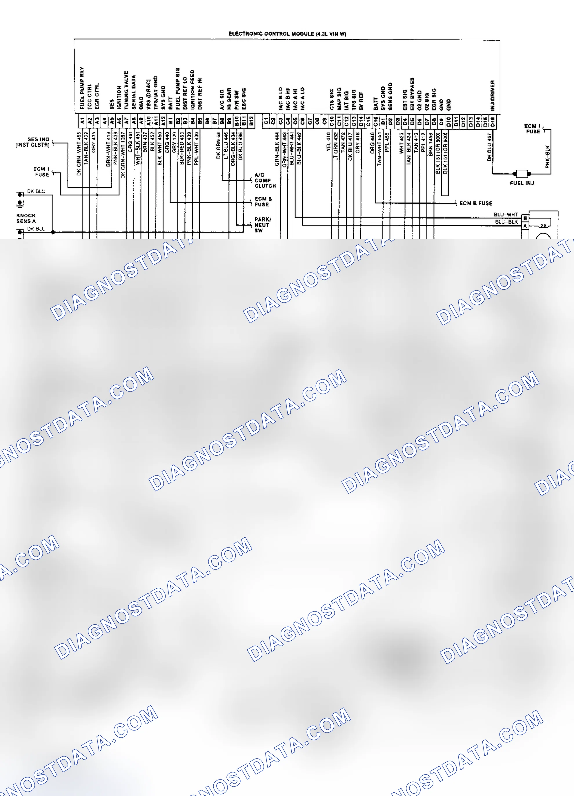 Scheme 23: Wiring Diagram ("S" & "T" Series 4.3L CPI)