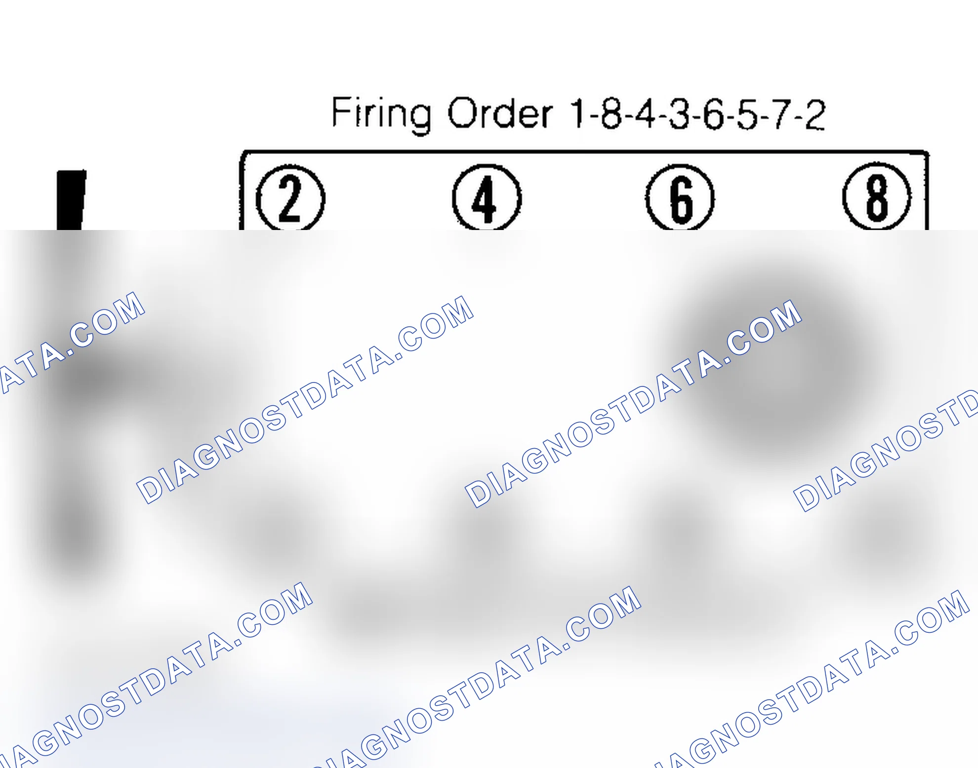 Scheme 2: Firing Order & Timing Marks (5.0L, 5.7L & 7.4L)