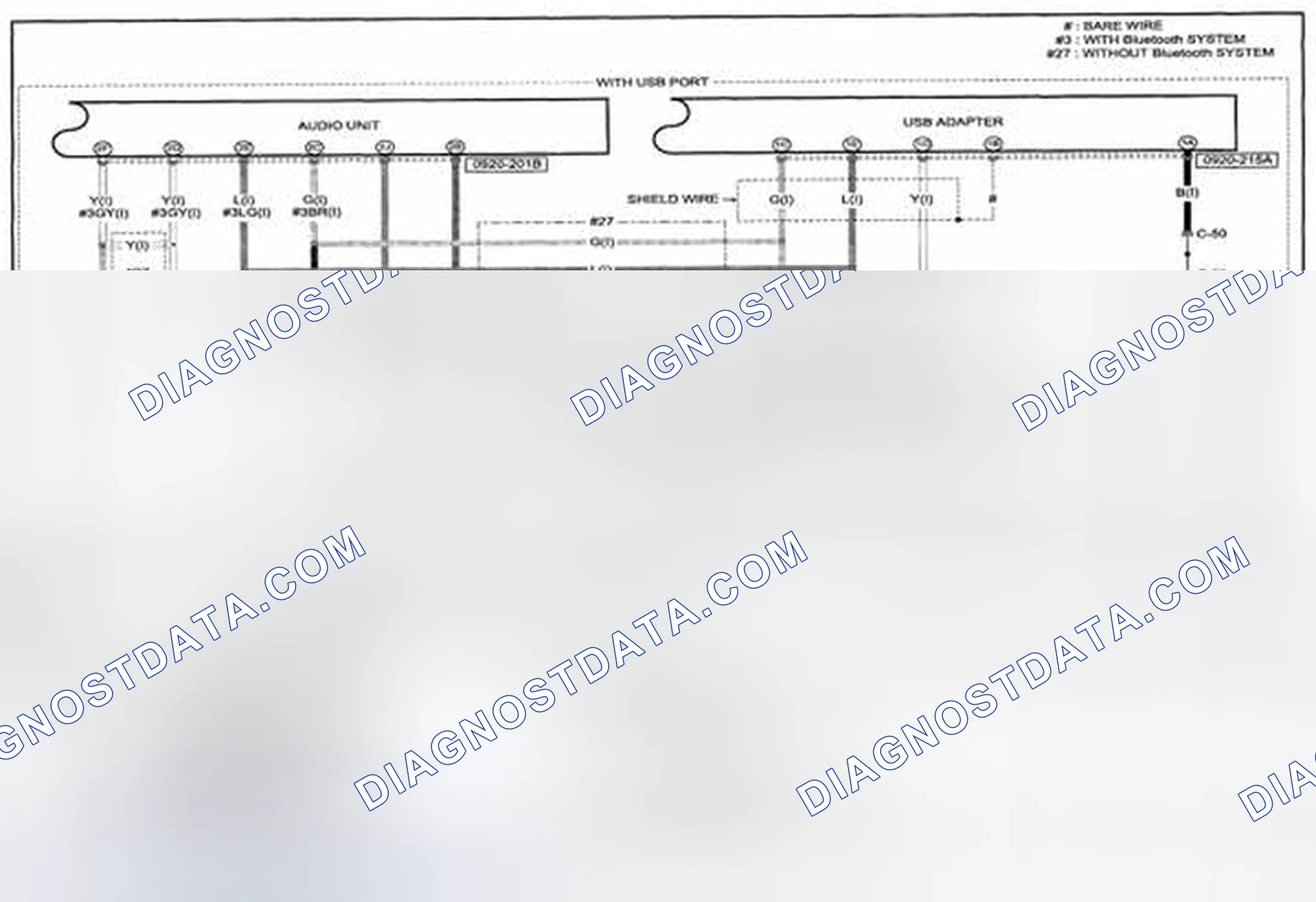 Scheme 347: Audio System (Without Bose® Type Audio) Wiring Diagram - 0920-2e (1 Of 2)