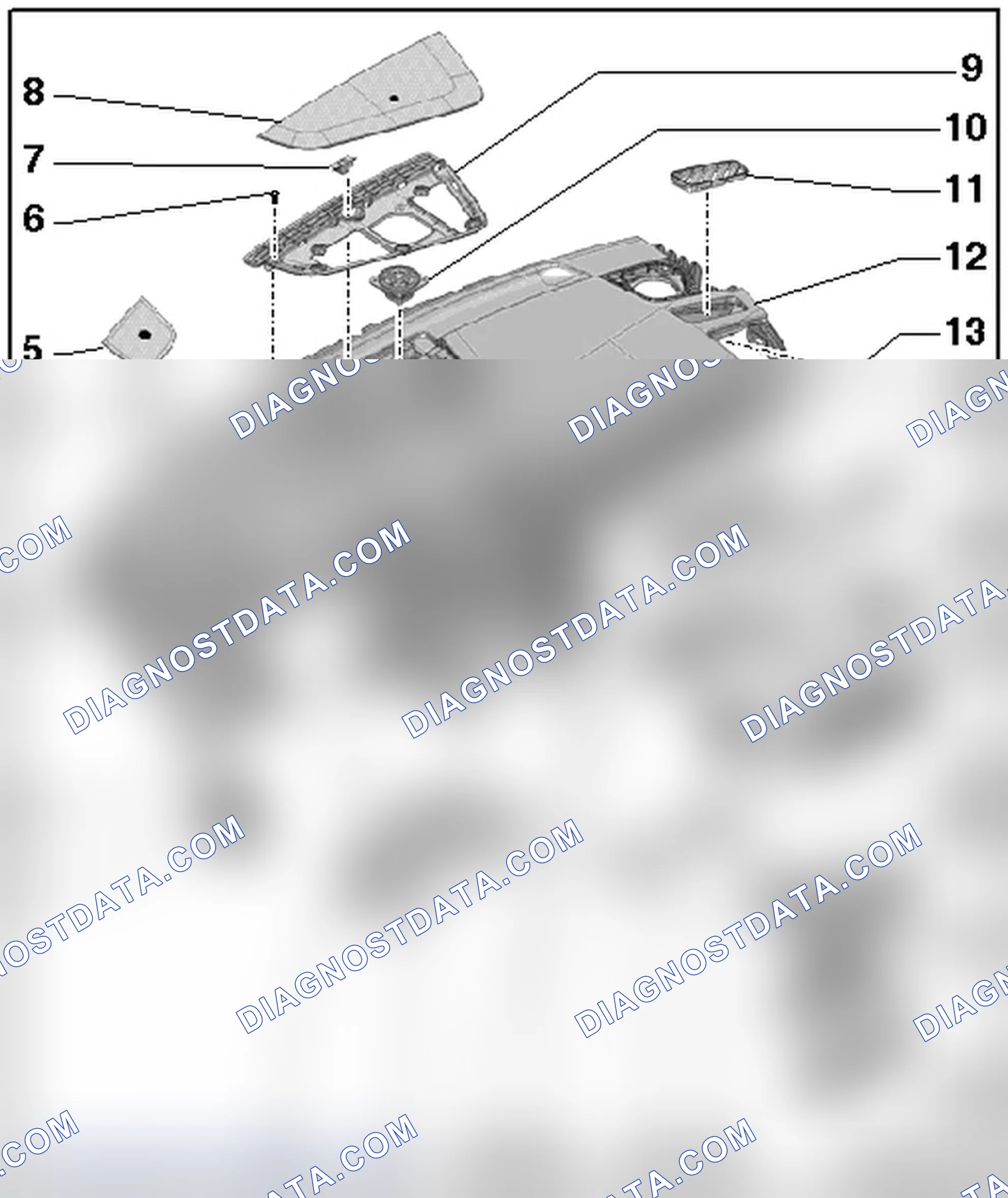 Scheme 4: INSTRUMENT PANEL COMPONENTS OVERVIEW