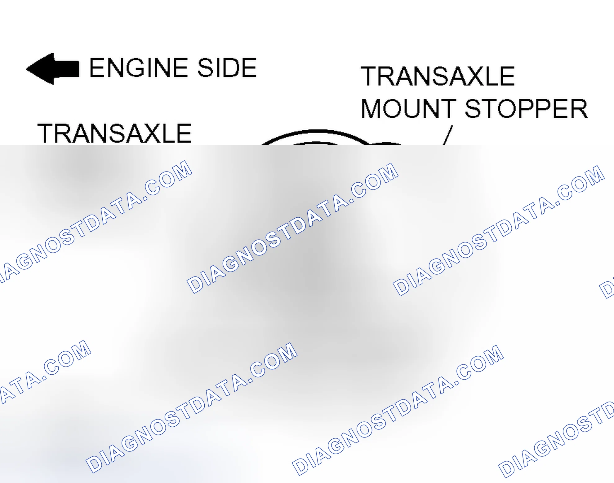 Scheme 30: >> D << TRANSAXLE MOUNT STOPPER INSTALLATION