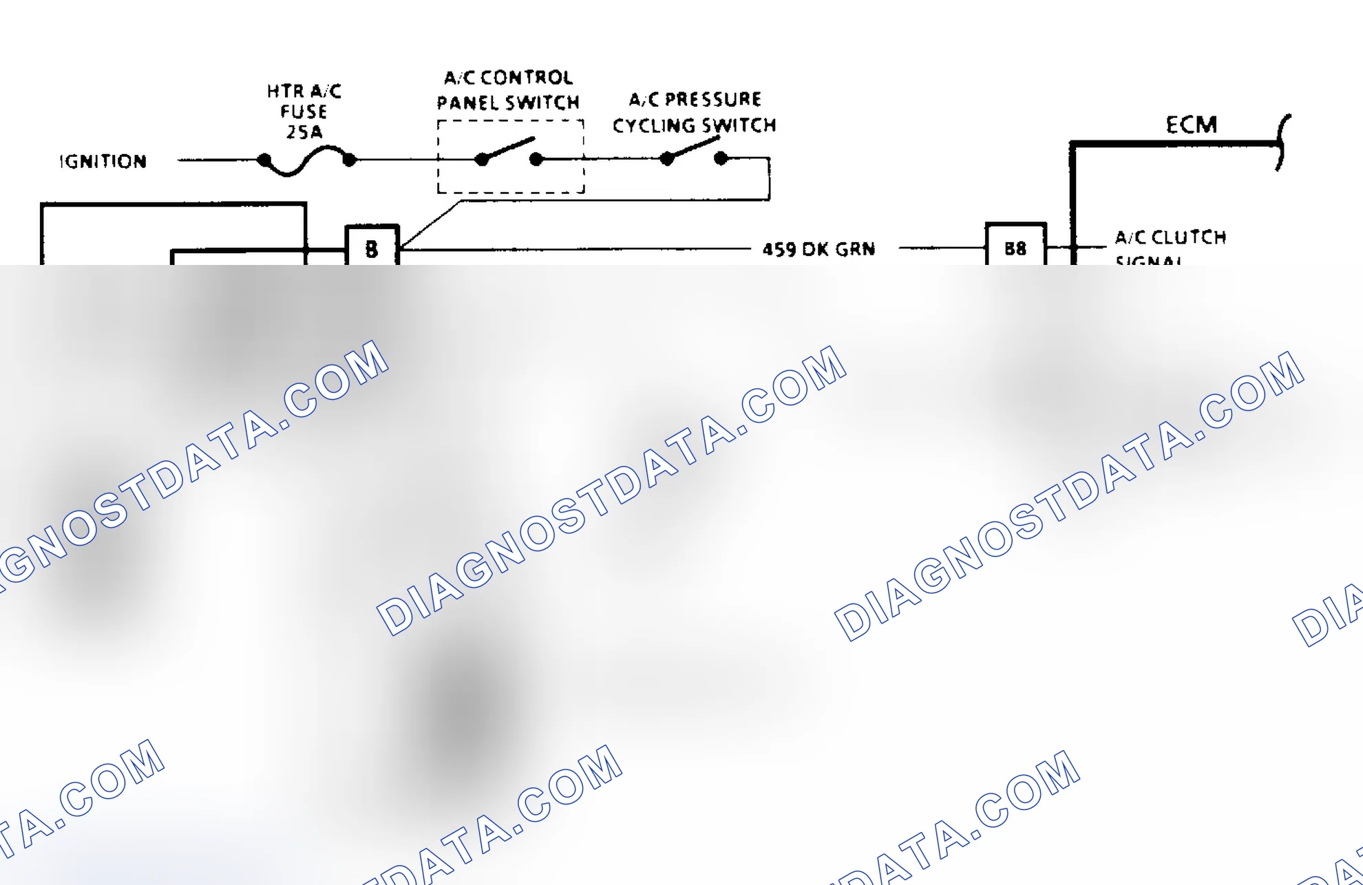 Scheme 153: A/C Clutch Control Diagnosis Flow Chart (1 of 2) (2.5L)