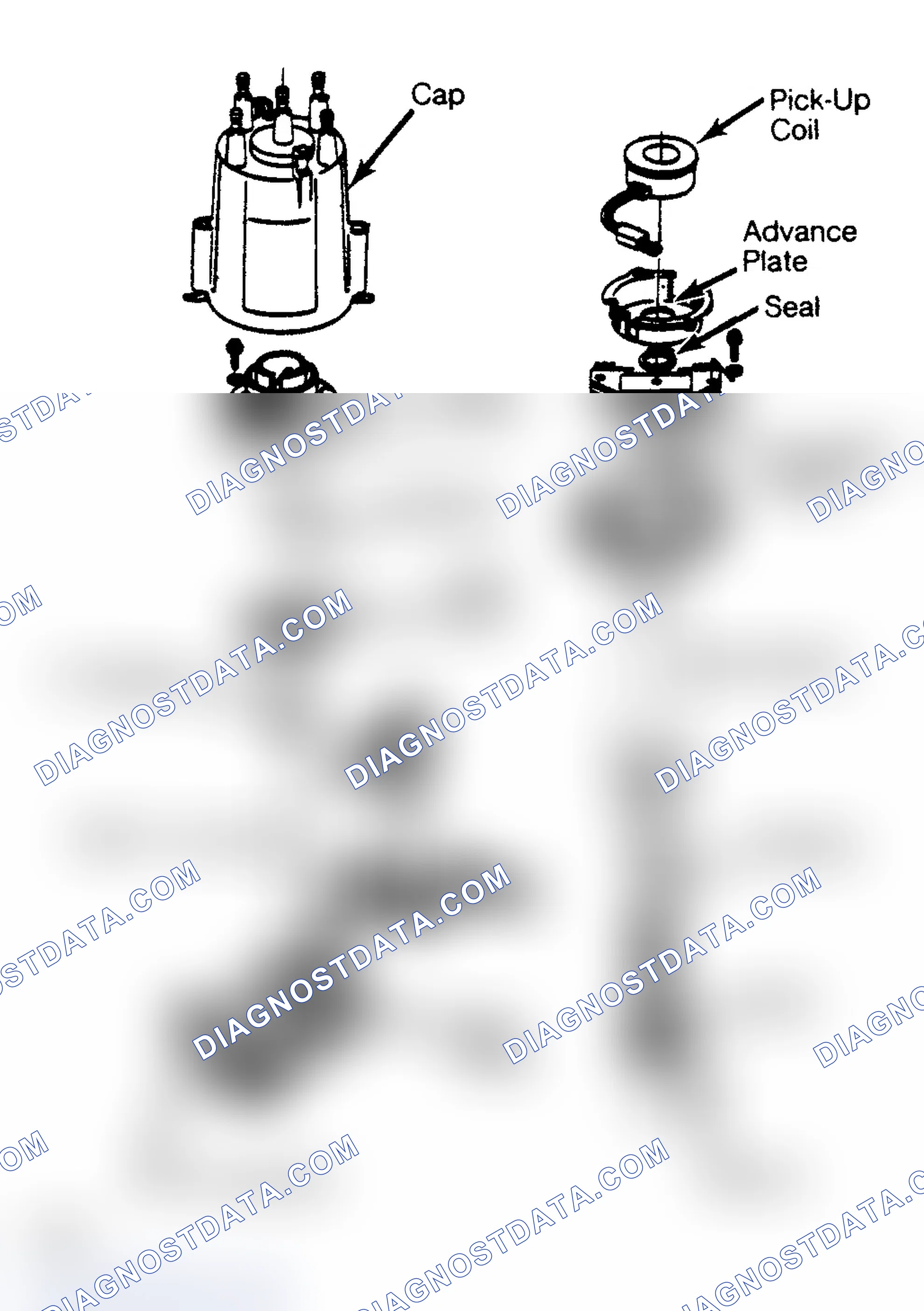 Scheme 11: Disassembled View of EST Distributor. Distributor works with an external ignition coil.