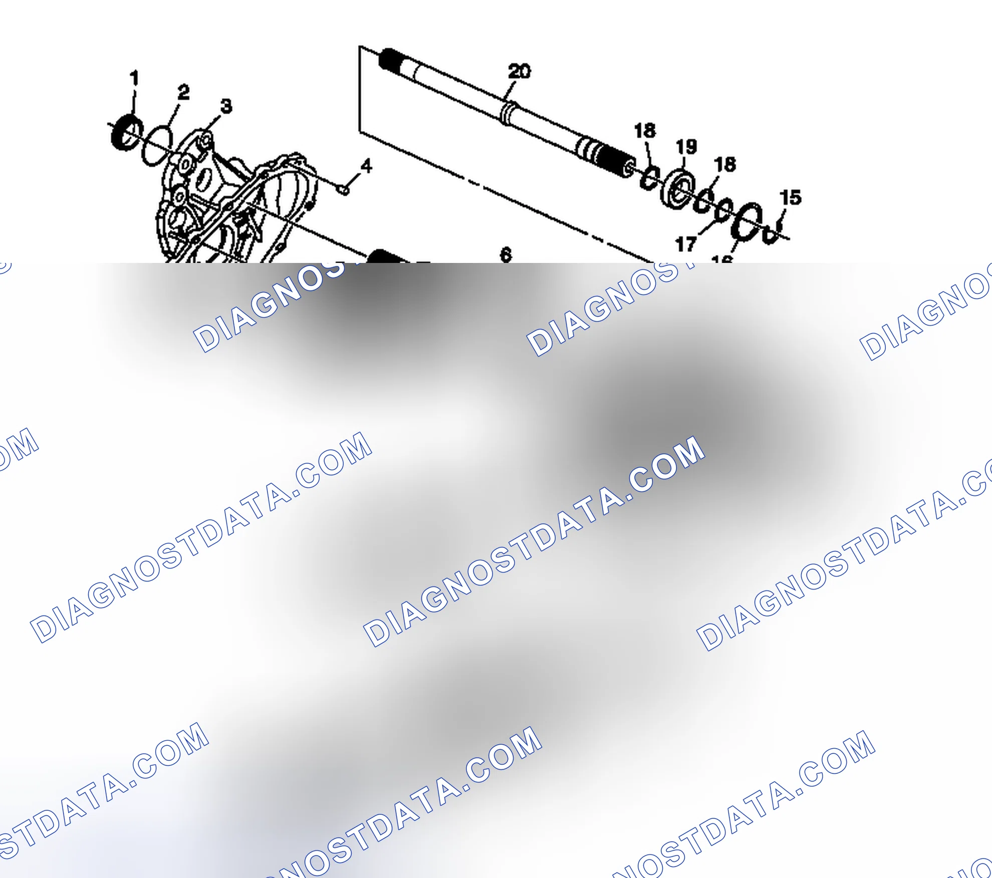 Scheme 29: Transfer Case Disassembled View