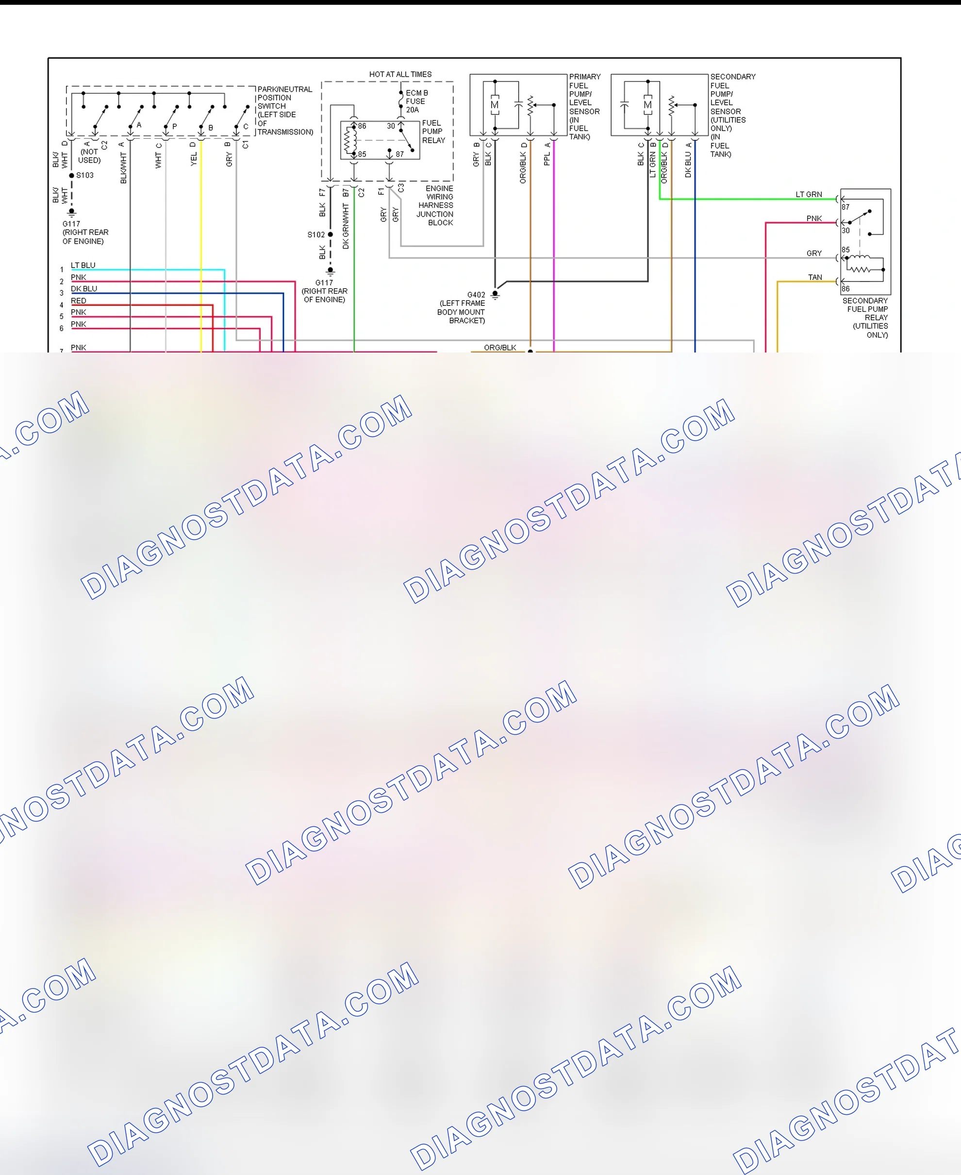 Scheme 184: PCM Wiring Diagram (Sierra, Silverado, Tahoe & Yukon XL - 6.0L - 2 Of 5)