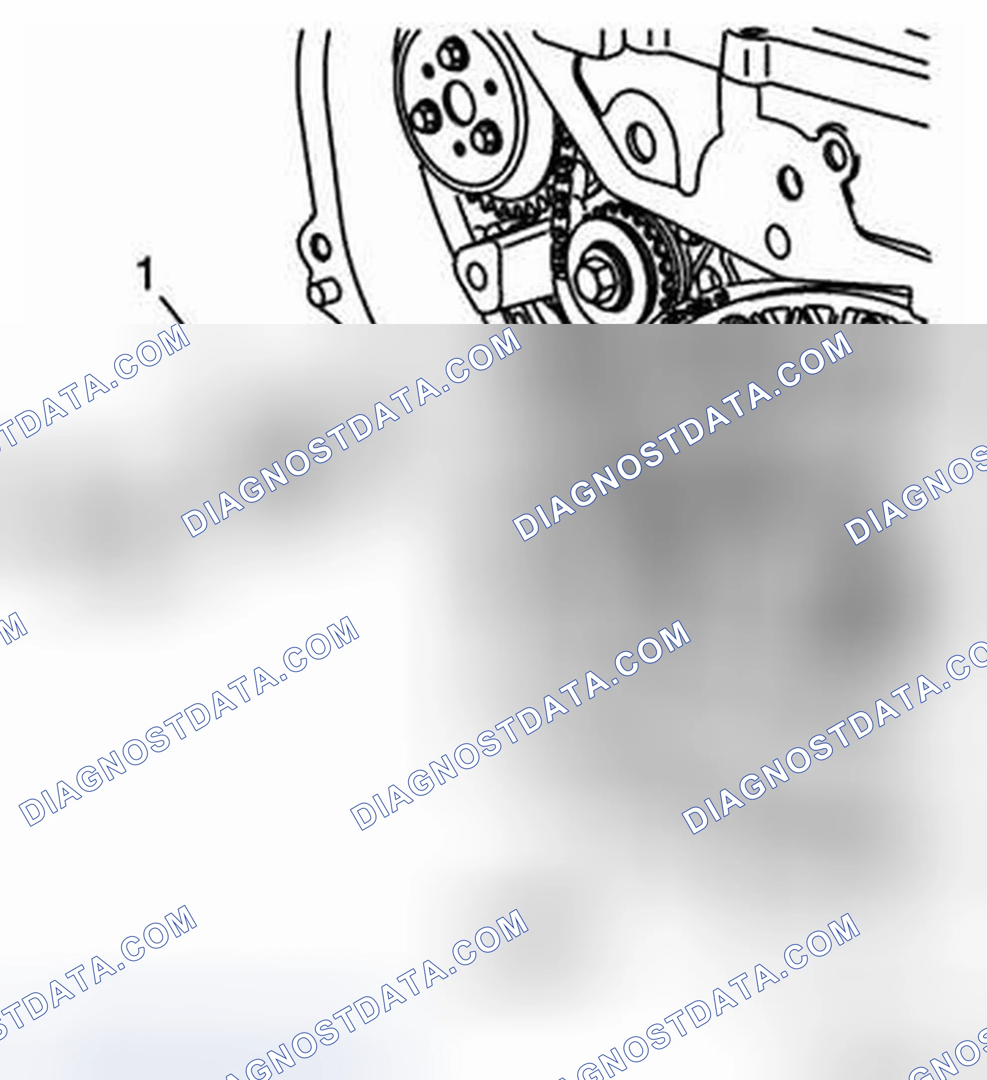 Scheme 131: Water Pump and Balance Shaft Chain and Tensioner Removal