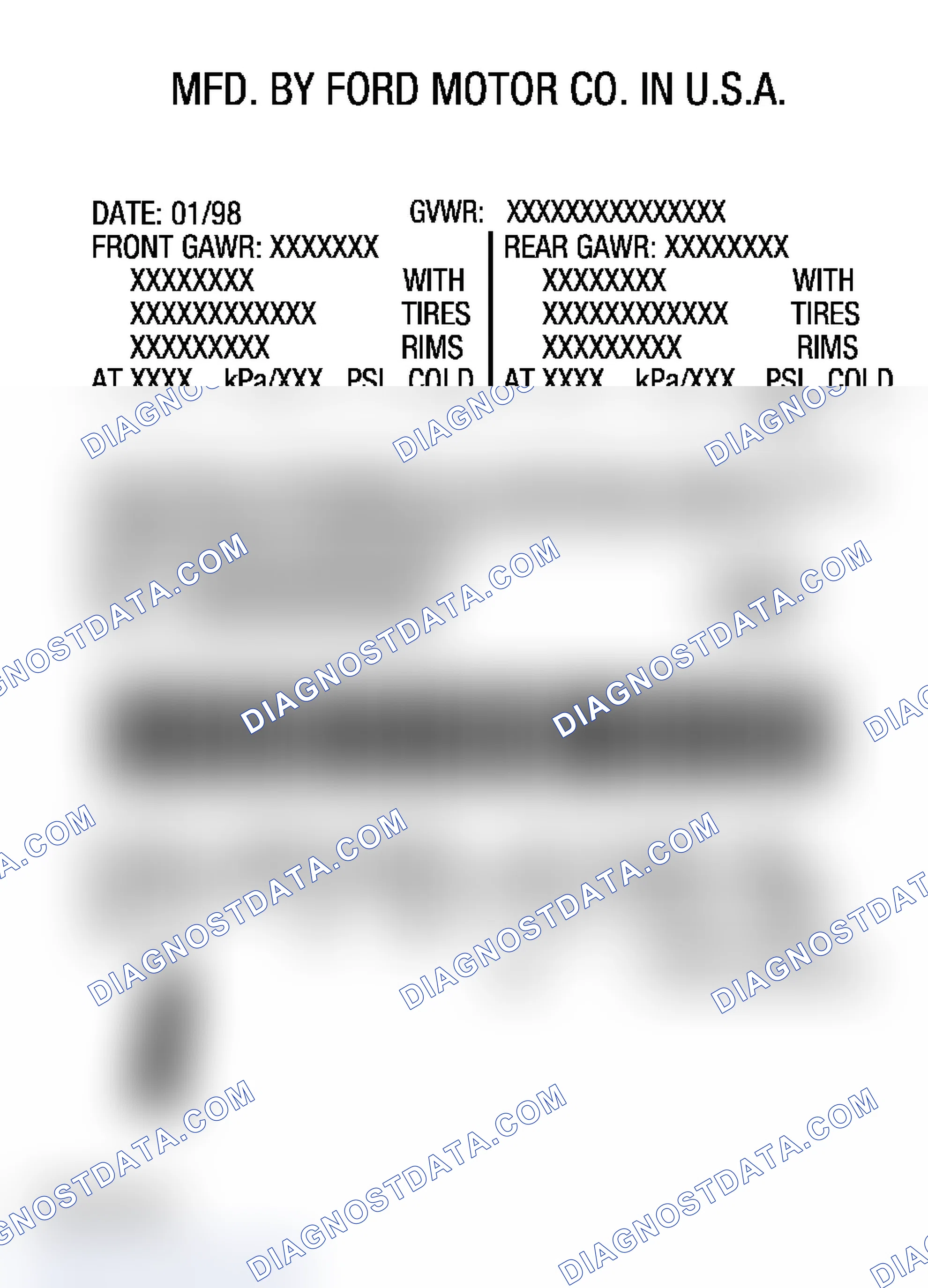 Scheme 35: Brake Codes - Ford Freestyle