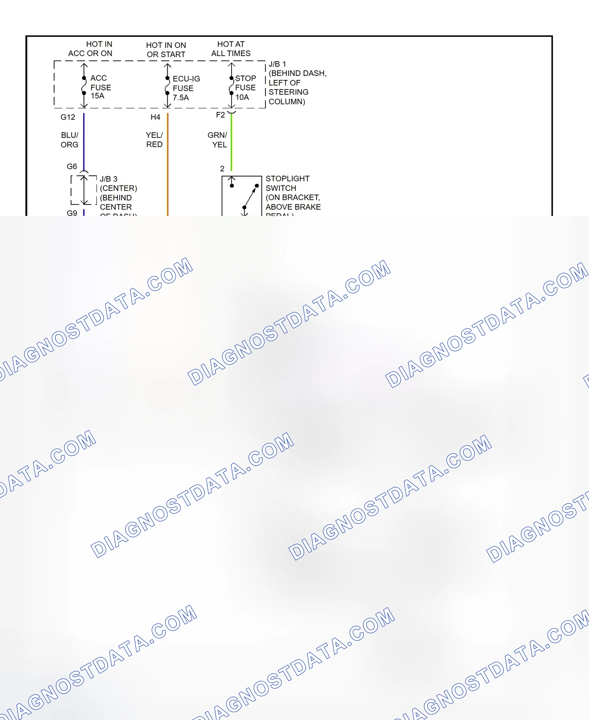 Scheme 352: Shift Interlock System Wiring Diagram (2001 - Toyota Tacoma)