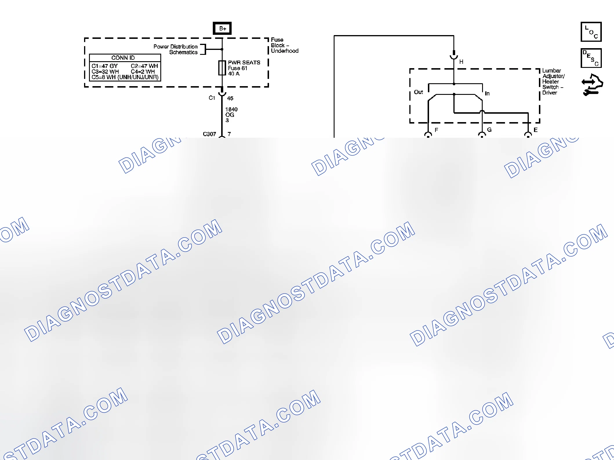 Scheme 31: Driver Seat Schematics