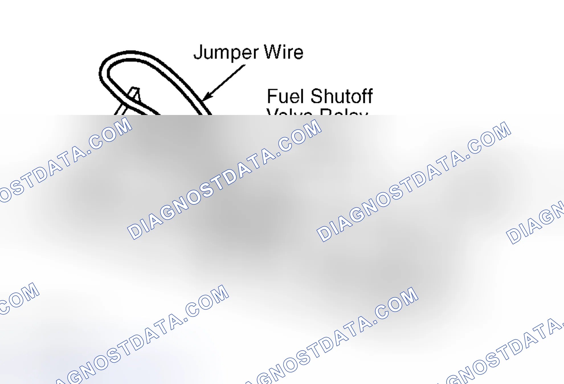 Scheme 1: Connecting Jumper Wire To Fuel Shutoff Valve Relay Connector (Crown Victoria)