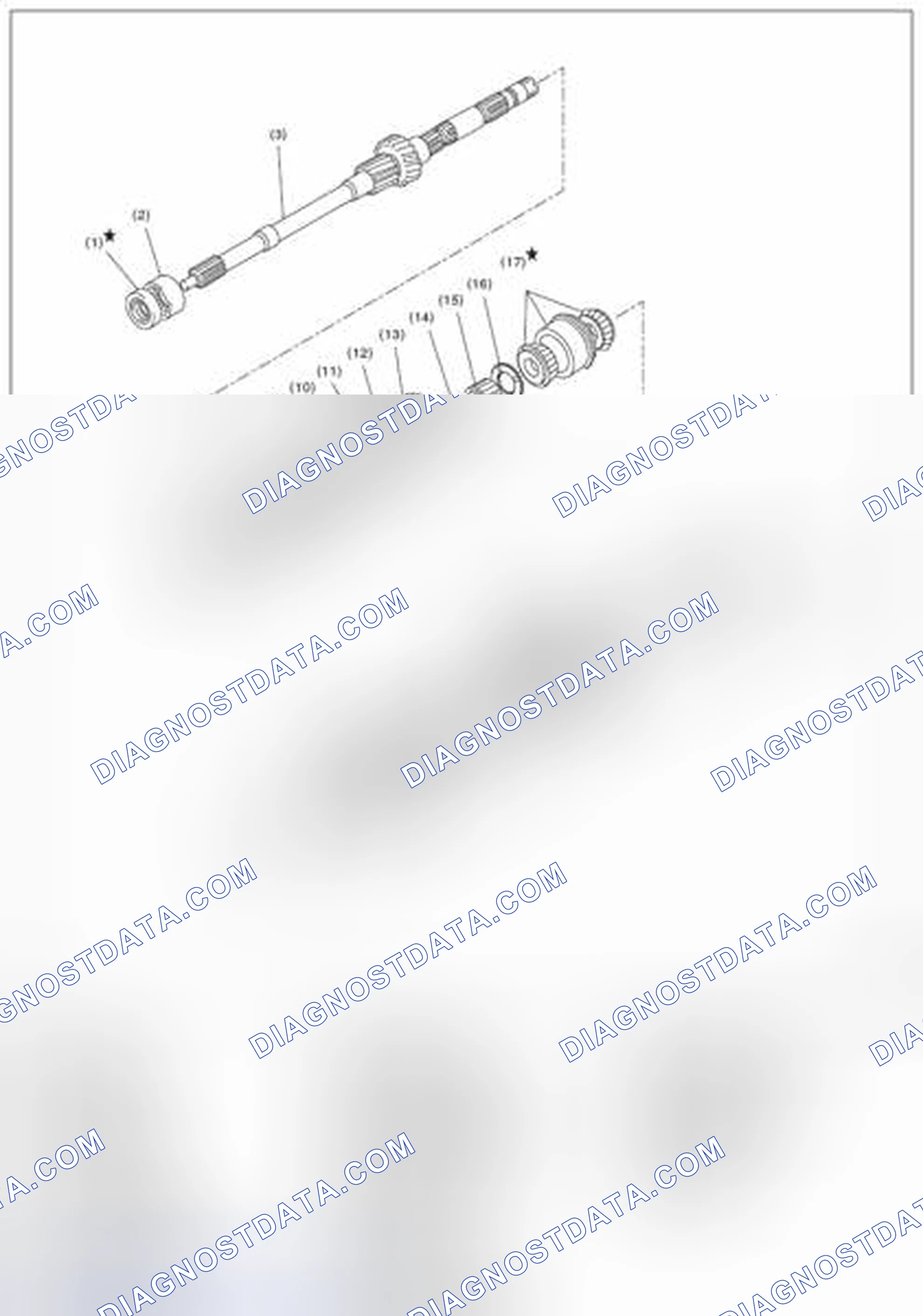 Scheme 22: MAIN SHAFT FOR SINGLE-RANGE