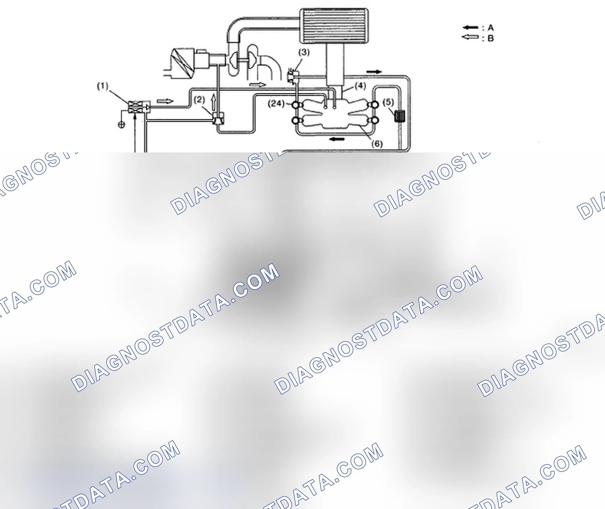 Scheme 134: Identifying Fuel Line And Evaporation Fuel Line And Flow Diagram