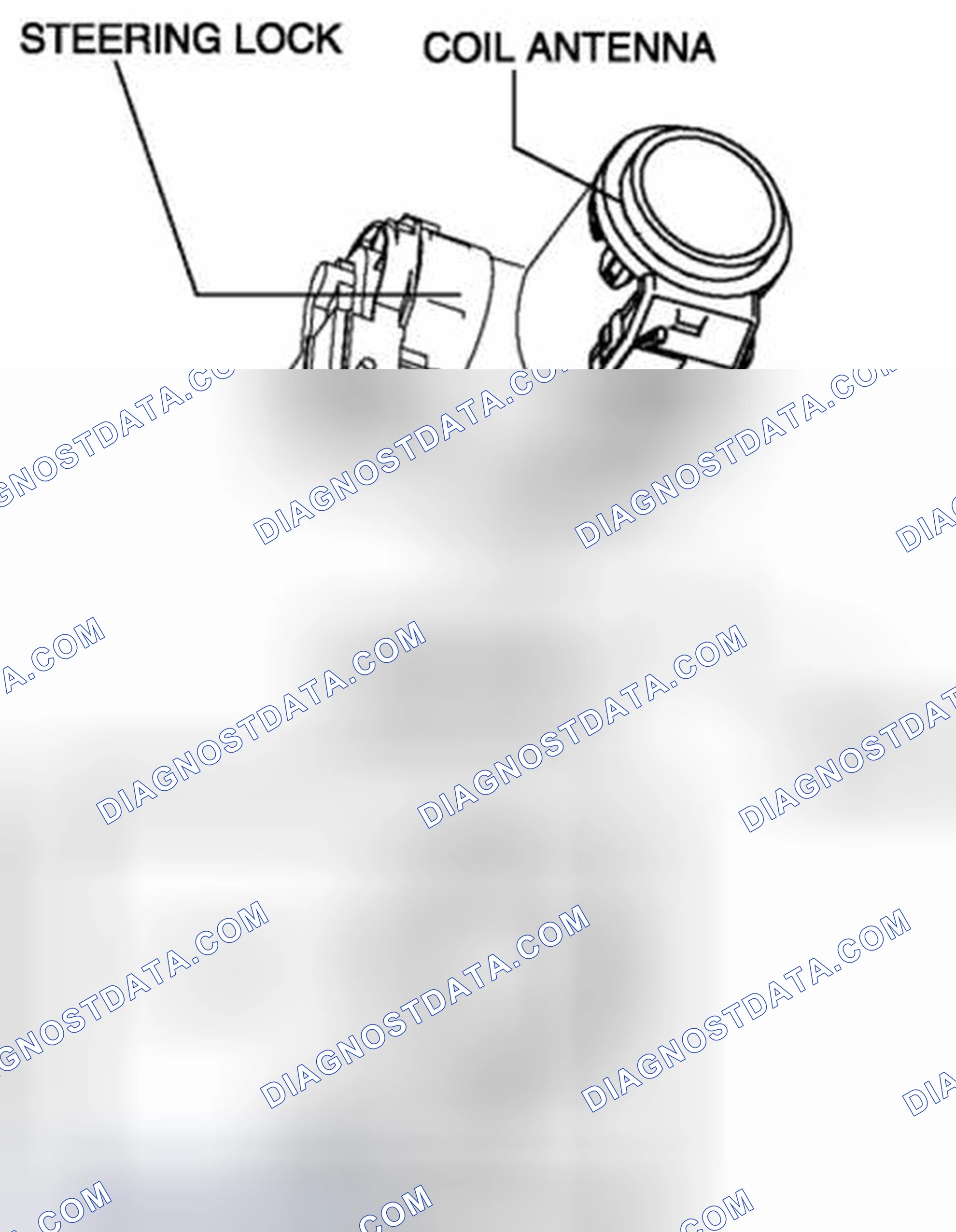 Scheme 153: COIL ANTENNA REMOVAL/INSTALLATION [KEYLESS ENTRY SYSTEM]