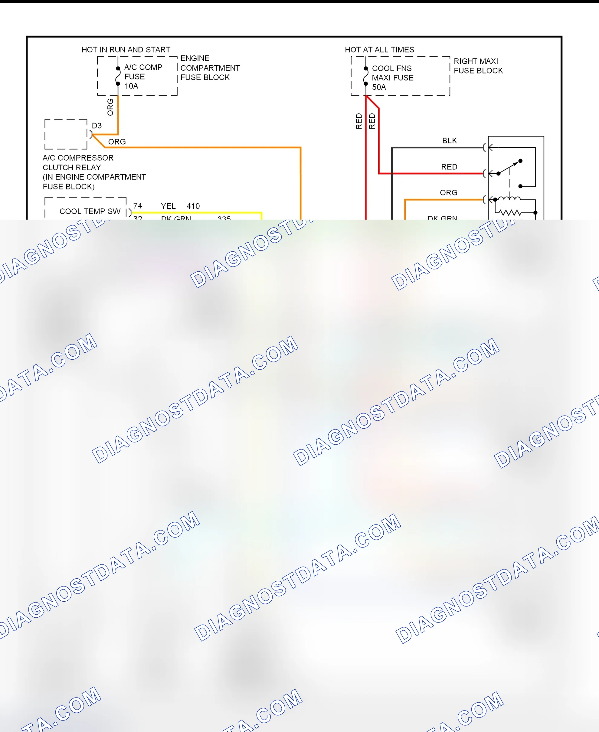 Scheme 29: Cooling Fan Circuit Wiring Diagram